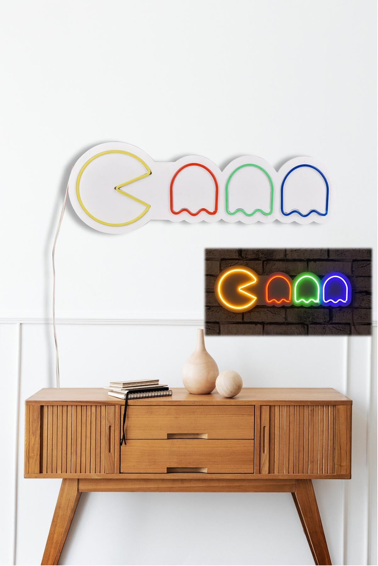 Pacman - Multicolor in Mehrfarbig präsentiert im Onlineshop von KAQTU Design AG. Wandleuchte ist von Wallity