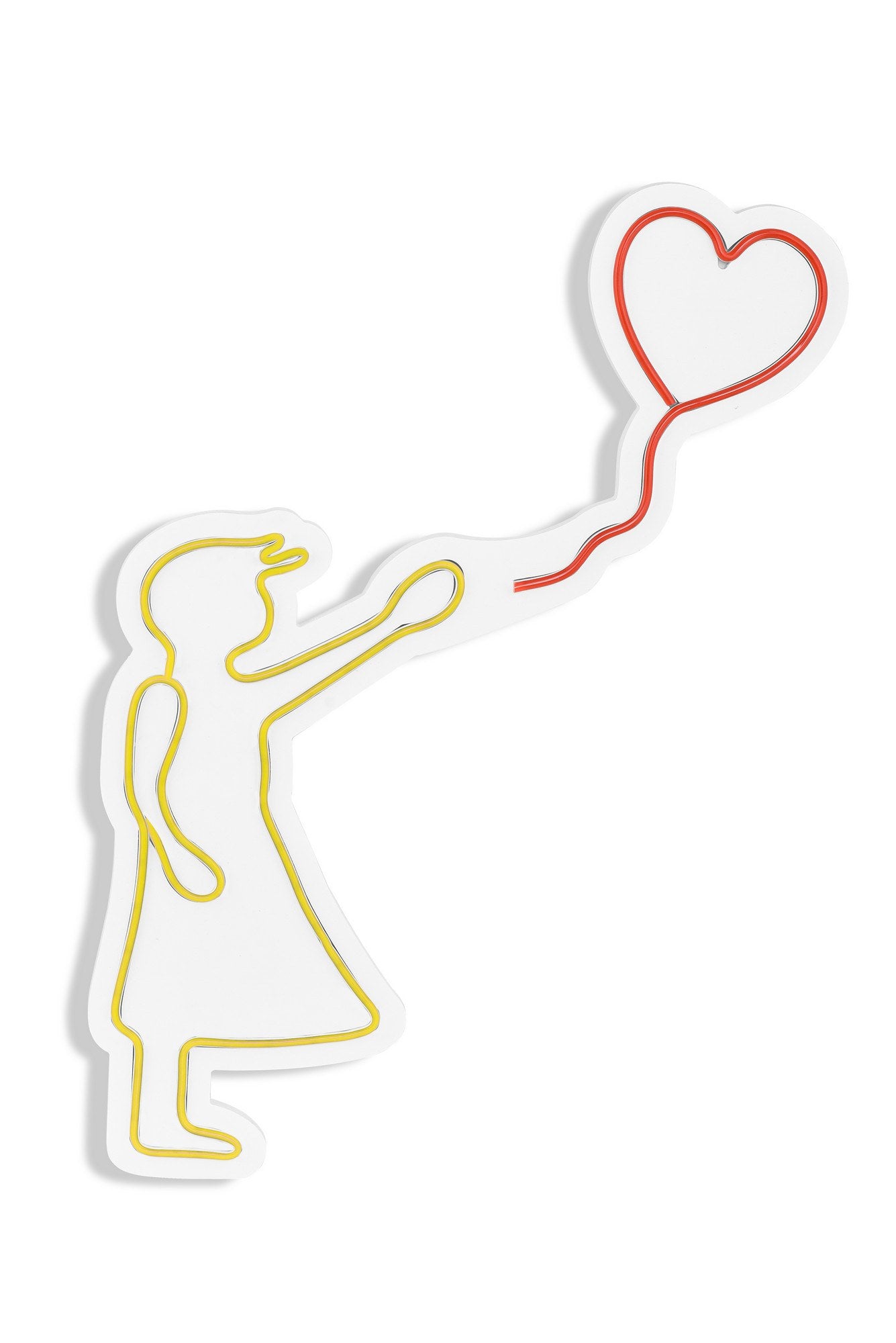Balloon Girl - Yellow in Gelb Rot präsentiert im Onlineshop von KAQTU Design AG. Wandleuchte ist von Wallity