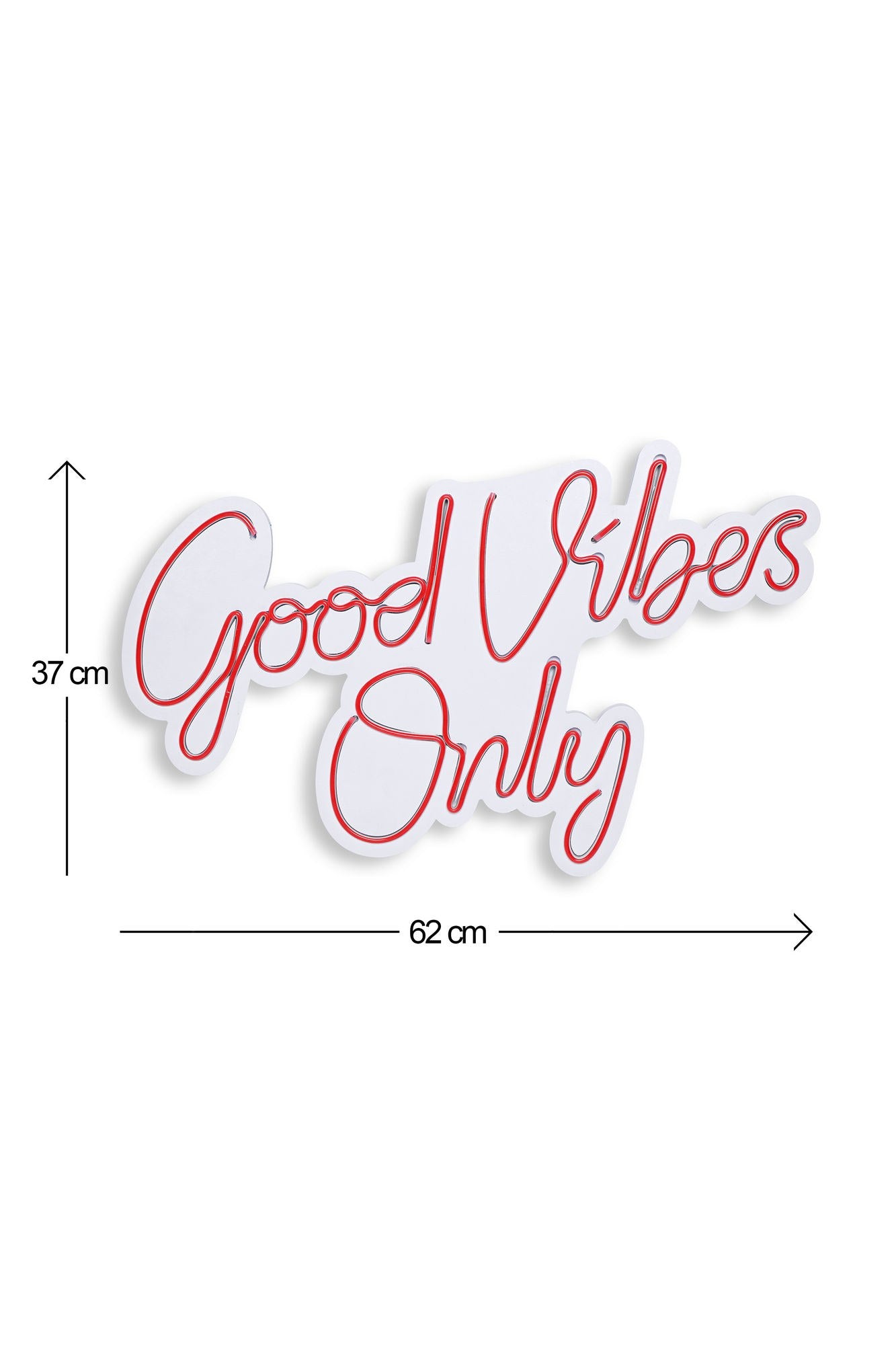 Good Vibes Only 2 - Red in Rot präsentiert im Onlineshop von KAQTU Design AG. Wandleuchte ist von Wallity