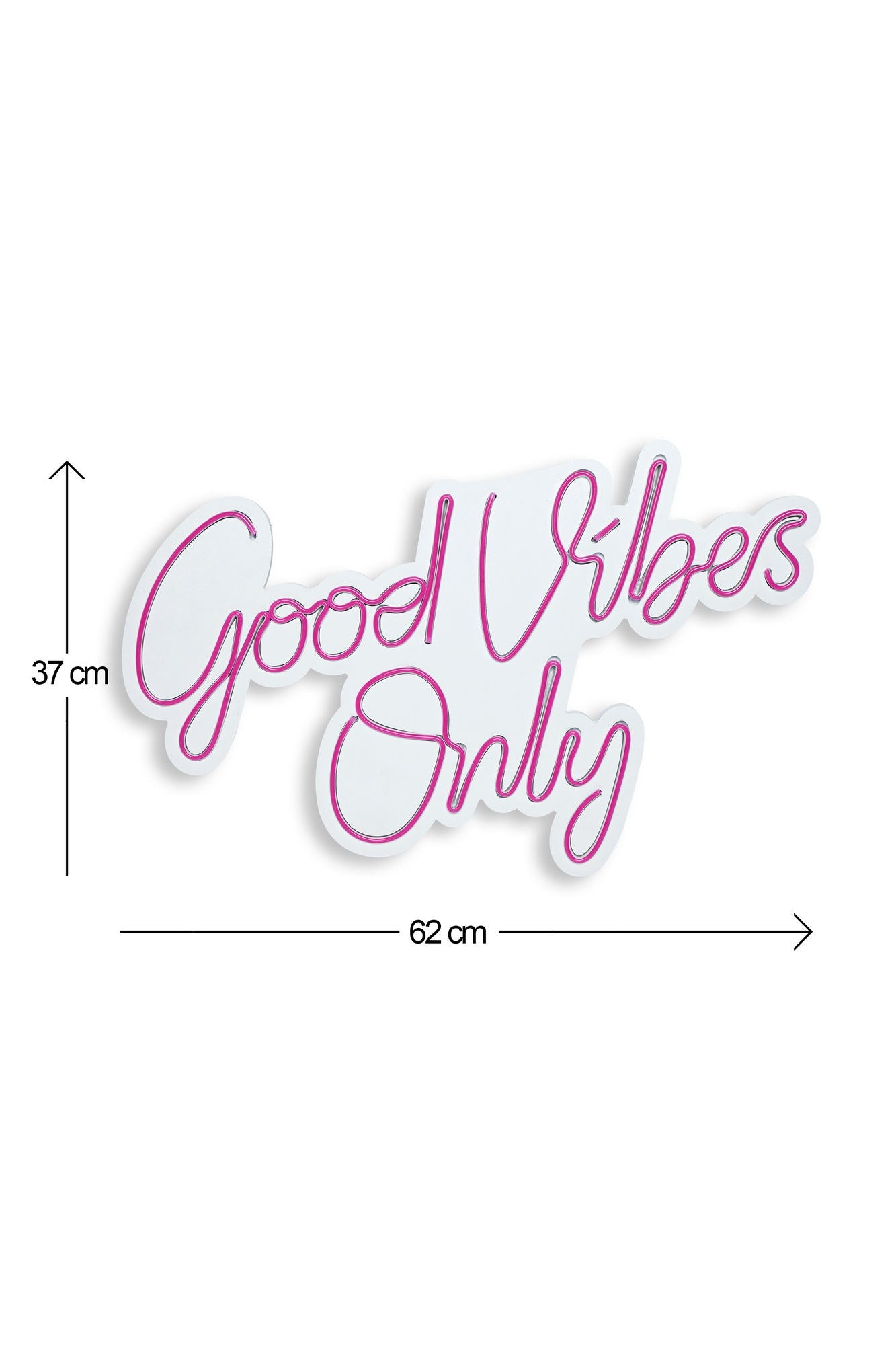 Good Vibes Only 2 - Pink in Rosa präsentiert im Onlineshop von KAQTU Design AG. Wandleuchte ist von Wallity