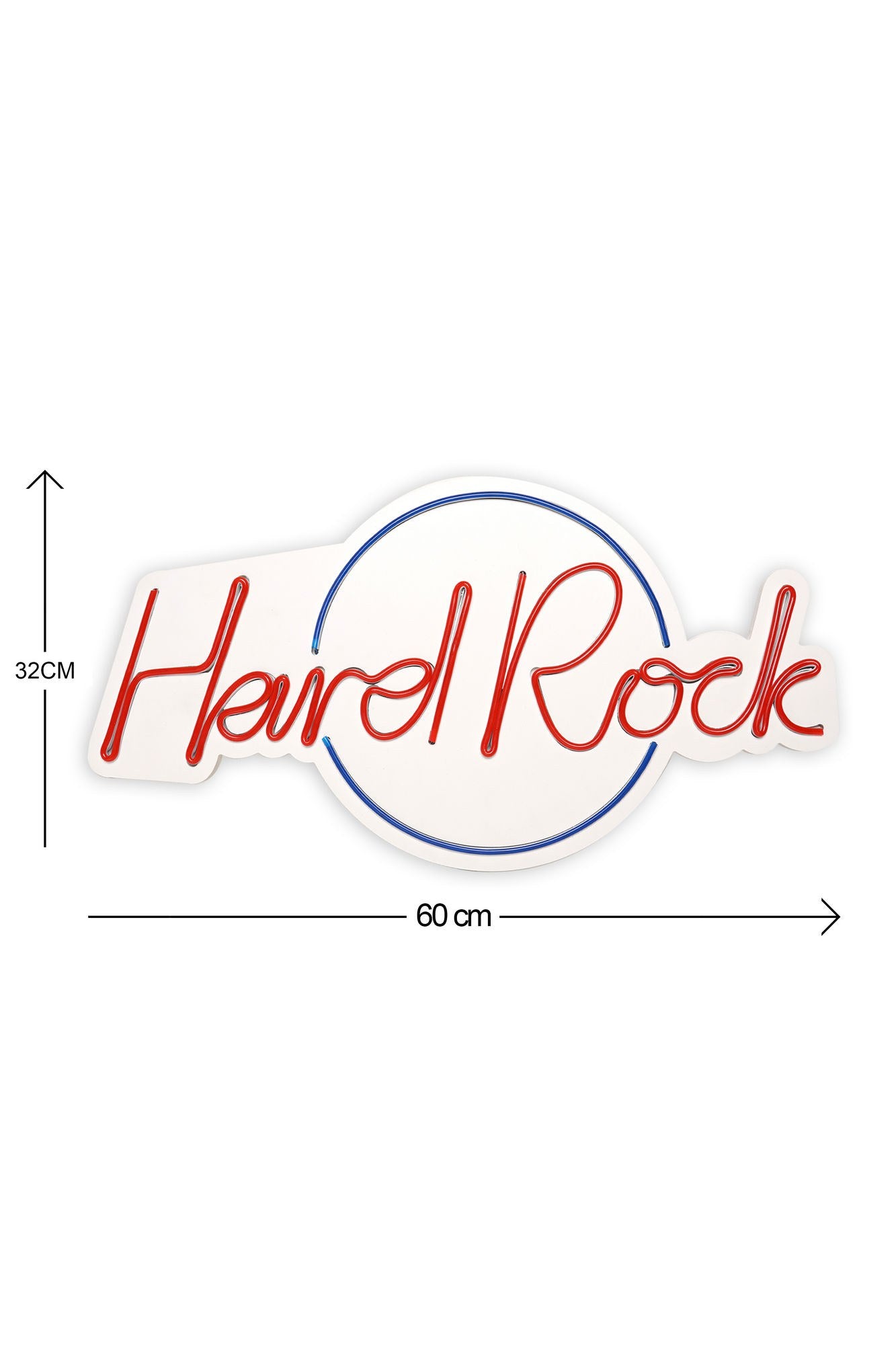 Hard Rock - Blue, Red in Blau
 Rot präsentiert im Onlineshop von KAQTU Design AG. Wandleuchte ist von Wallity