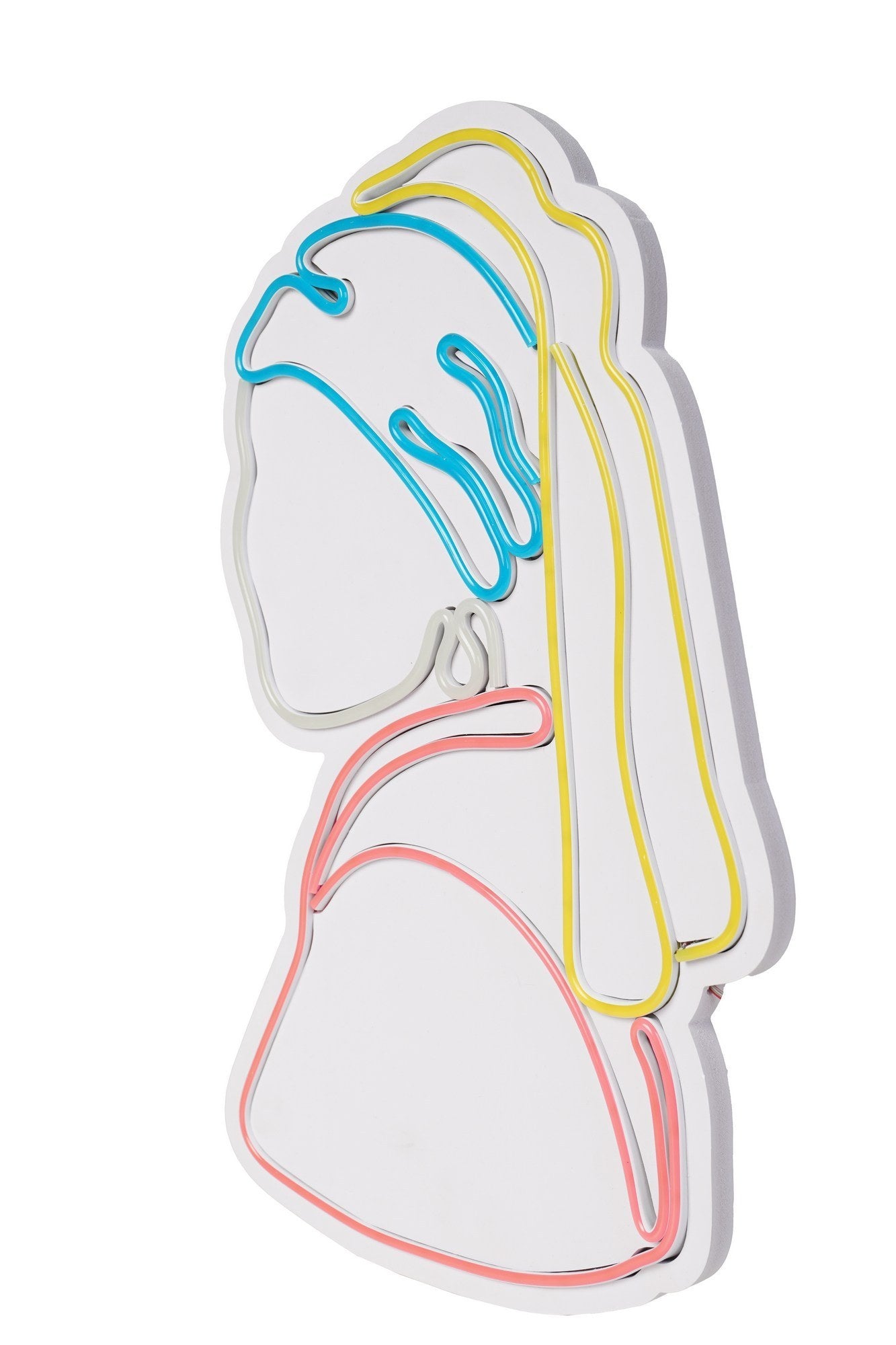 Girl With A Pearl Earring Pinky - Multicolor in Mehrfarbig präsentiert im Onlineshop von KAQTU Design AG. Wandleuchte ist von Wallity