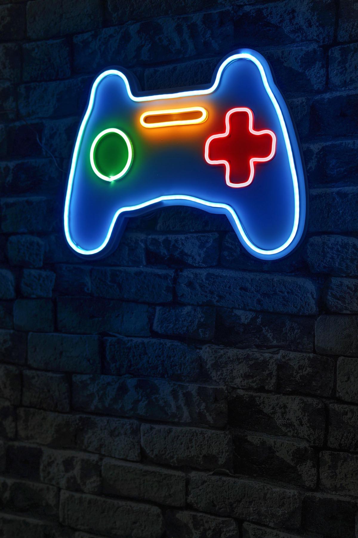 Play Station Gaming Controller - Blue in Mehrfarbig präsentiert im Onlineshop von KAQTU Design AG. Wandleuchte ist von Wallity