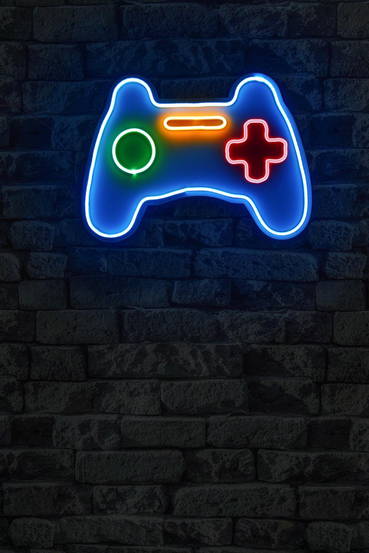 Play Station Gaming Controller - Blue in Mehrfarbig präsentiert im Onlineshop von KAQTU Design AG. Wandleuchte ist von Wallity