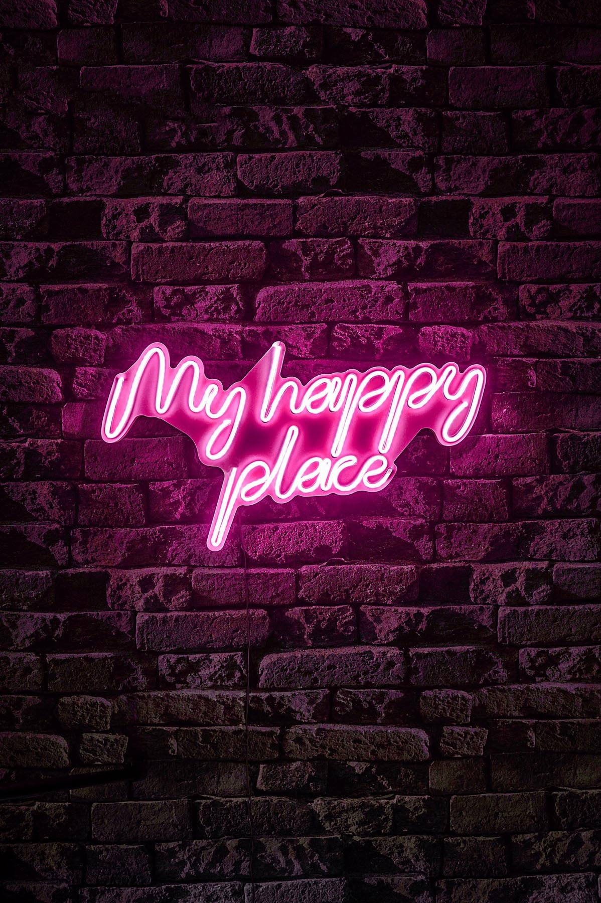 My Happy Place - Pink in Rosa präsentiert im Onlineshop von KAQTU Design AG. Wandleuchte ist von Wallity
