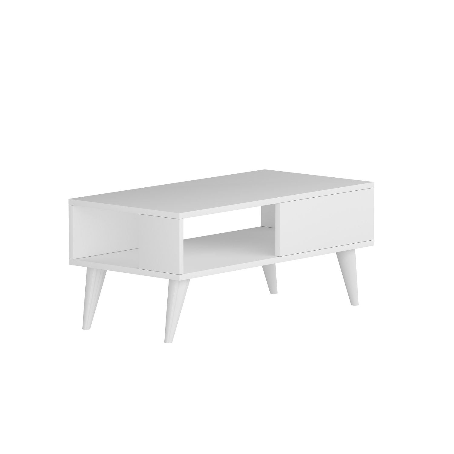 Seul - White in Weiss präsentiert im Onlineshop von KAQTU Design AG. Beistelltisch ist von Hanah Home