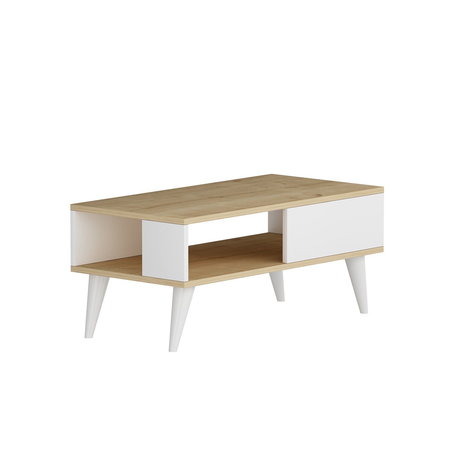 Seul - Sapphire, White in Saphir Weiss präsentiert im Onlineshop von KAQTU Design AG. Beistelltisch ist von Hanah Home