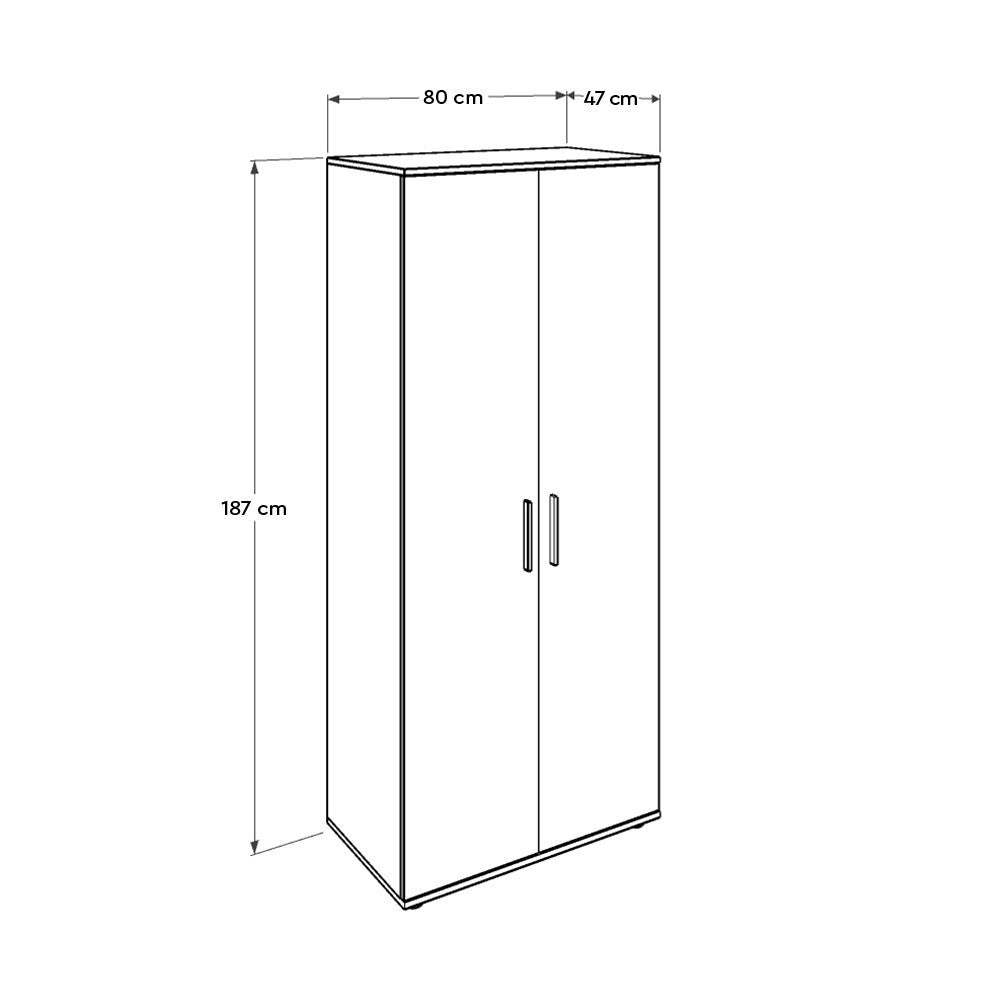 Grd-320-Bb-1 in Weiss präsentiert im Onlineshop von KAQTU Design AG. Garderobe ist von Hanah Home