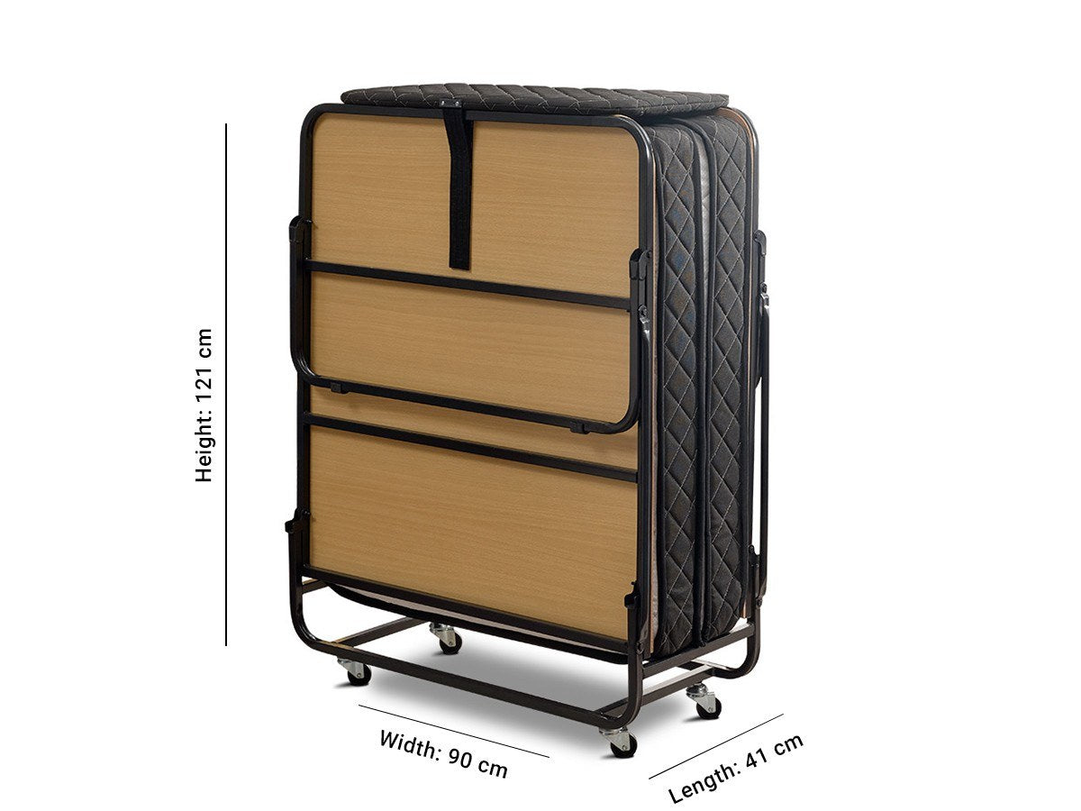 XL Katlanır in Weiss Schwarz präsentiert im Onlineshop von KAQTU Design AG. Bett ist von Hanah Home