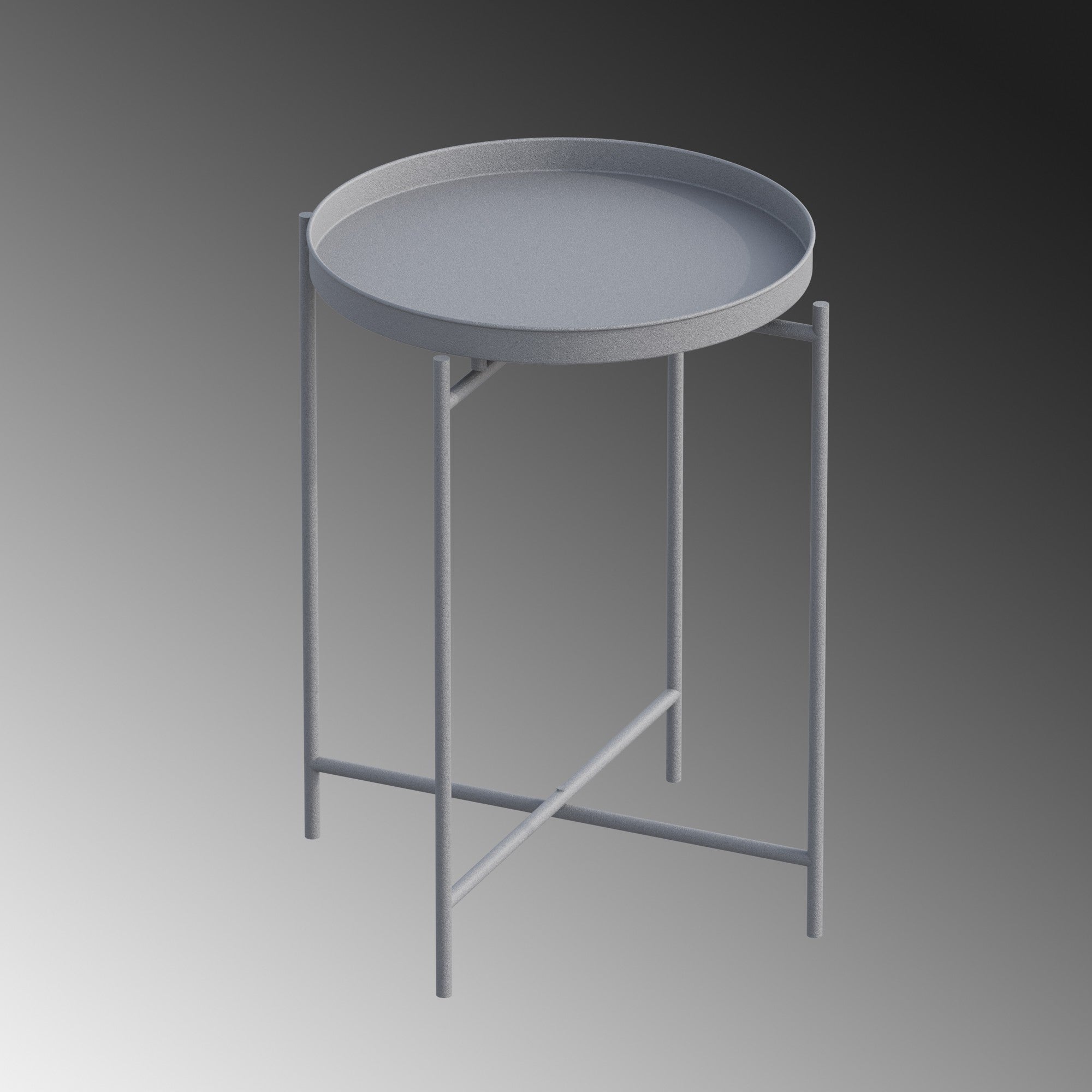 Shb-007-C in Grau präsentiert im Onlineshop von KAQTU Design AG. Beistelltisch ist von Hanah Home