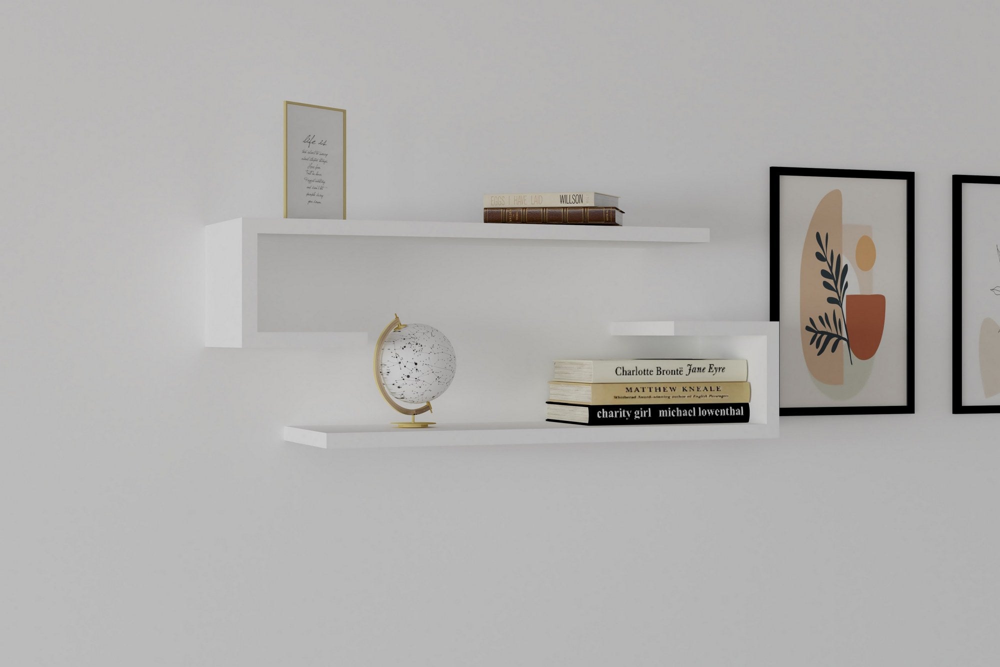 Eldo - White in Weiss präsentiert im Onlineshop von KAQTU Design AG. Wandregal ist von Hanah Home
