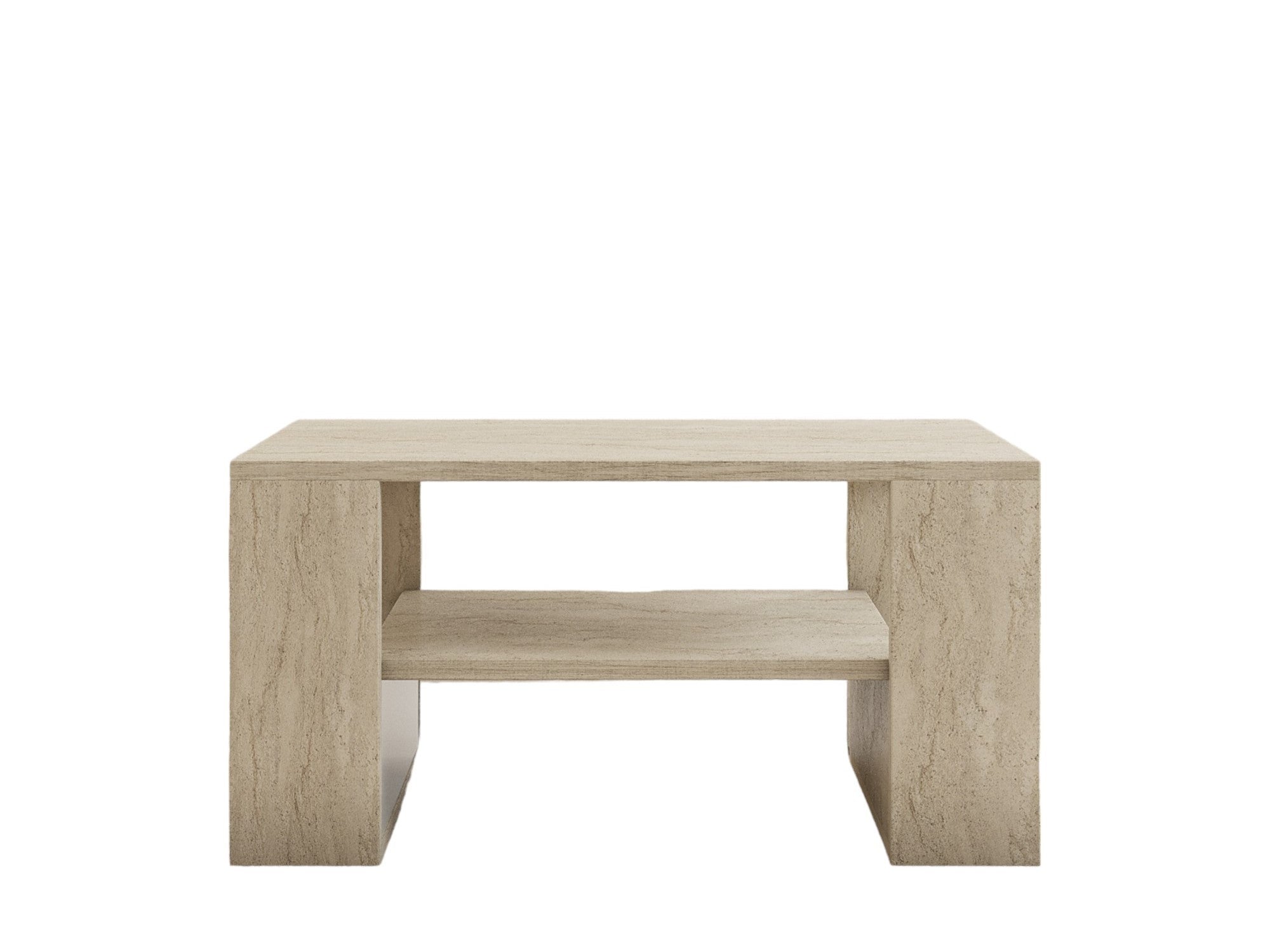 Iris - Travertine in Travertin präsentiert im Onlineshop von KAQTU Design AG. Beistelltisch ist von Hanah Home