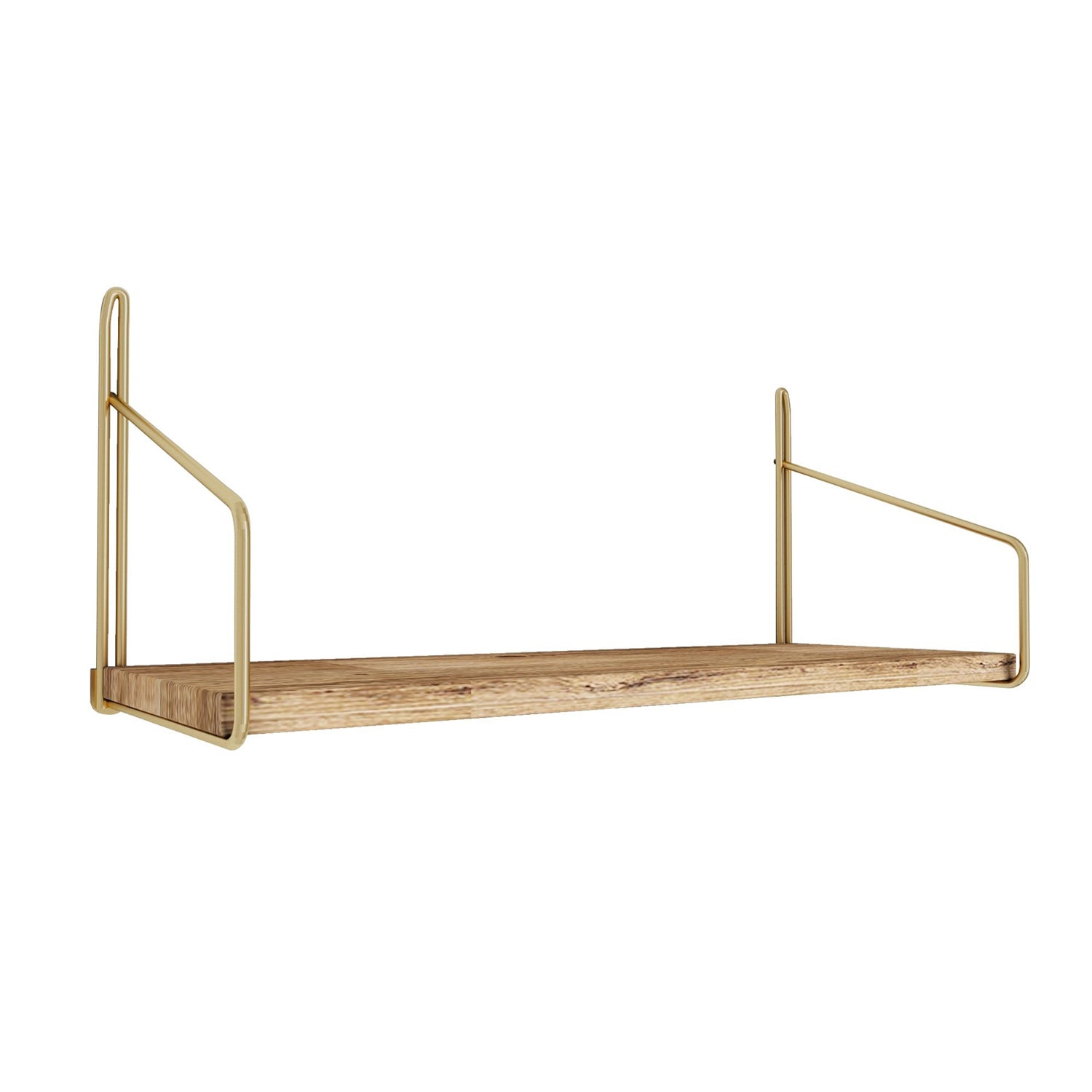 Dekoratif Duvar Rafı in Gold
 Braun präsentiert im Onlineshop von KAQTU Design AG. Wandregal ist von Hanah Home