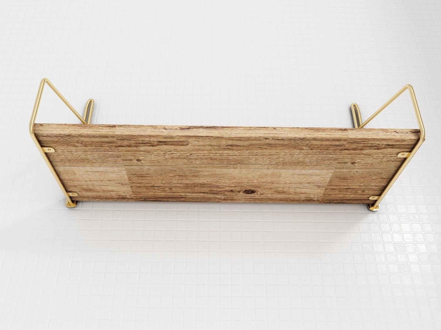 Dekoratif Duvar Rafı in Gold
 Braun präsentiert im Onlineshop von KAQTU Design AG. Wandregal ist von Hanah Home