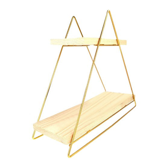 Masa Servis Rafı, Organize Çok Amaçlı Düzenleyici in Gold
 Braun präsentiert im Onlineshop von KAQTU Design AG. Wandregal ist von Hanah Home