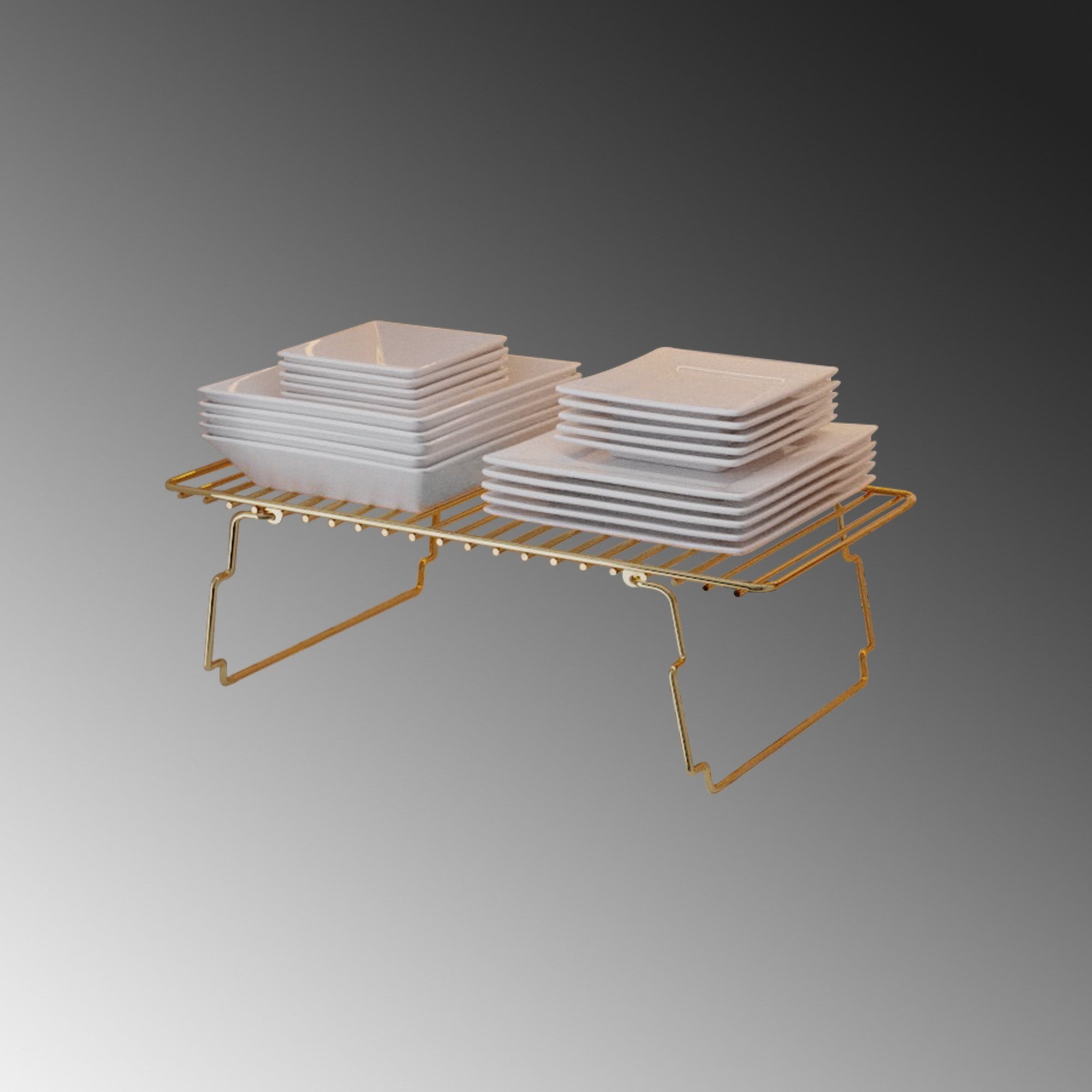 Dolap Ici Organizer in Gold
 Braun präsentiert im Onlineshop von KAQTU Design AG. Wandregal ist von Hanah Home