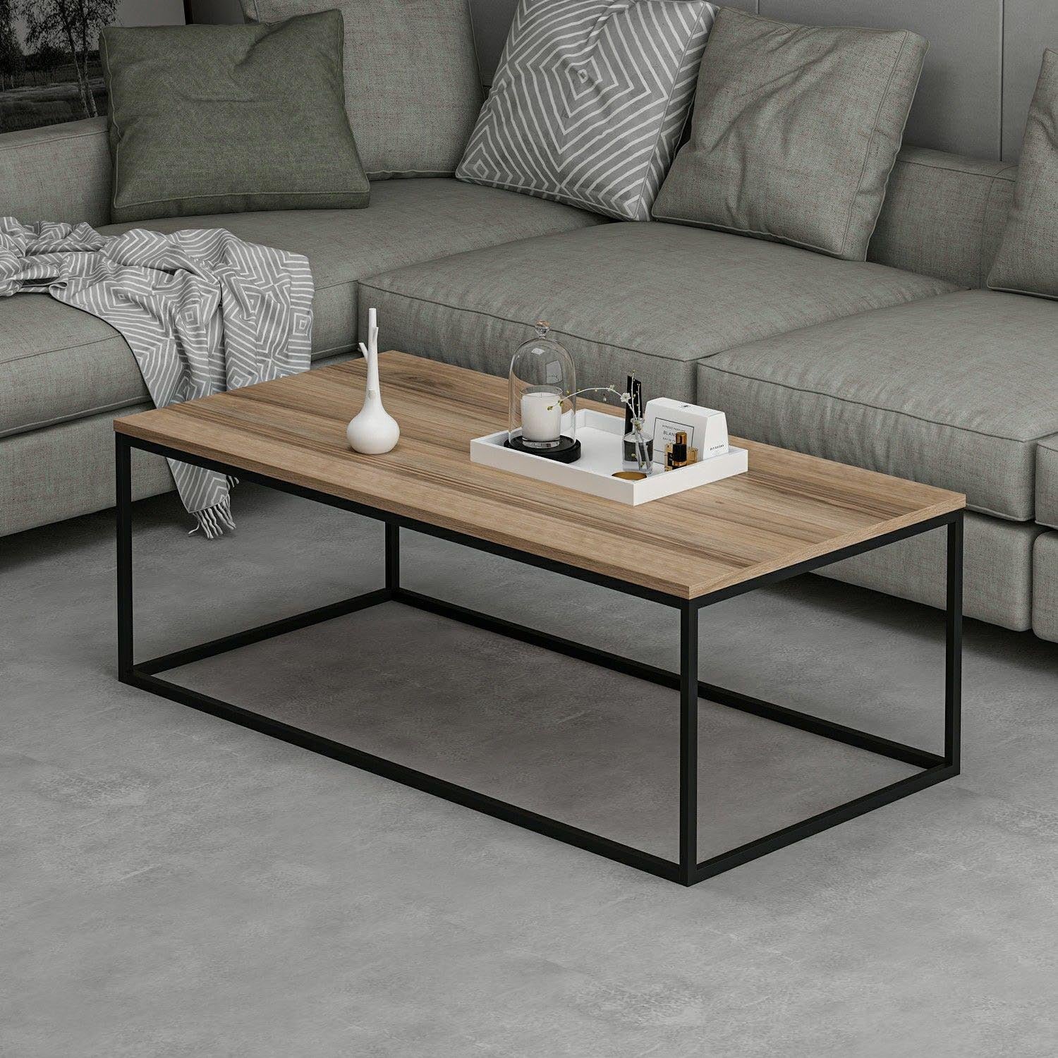 Tiger - Walnut in Walnuss präsentiert im Onlineshop von KAQTU Design AG. Beistelltisch ist von Hanah Home