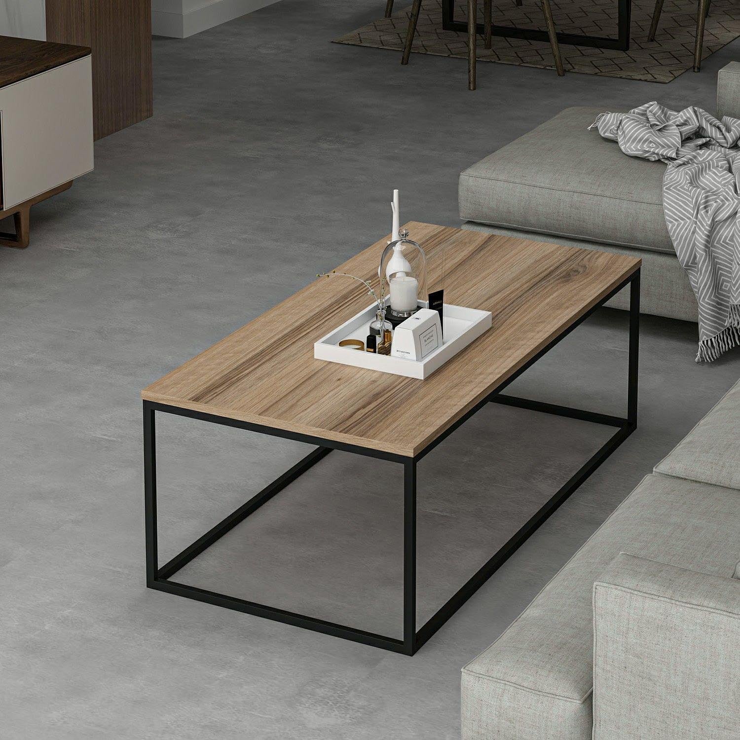 Tiger - Walnut in Walnuss präsentiert im Onlineshop von KAQTU Design AG. Beistelltisch ist von Hanah Home