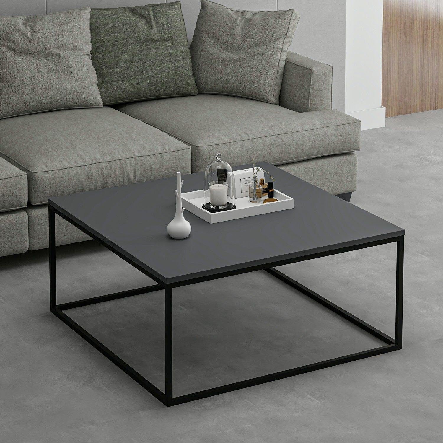 Loni - Anthracite in Anthrazit präsentiert im Onlineshop von KAQTU Design AG. Beistelltisch ist von Hanah Home