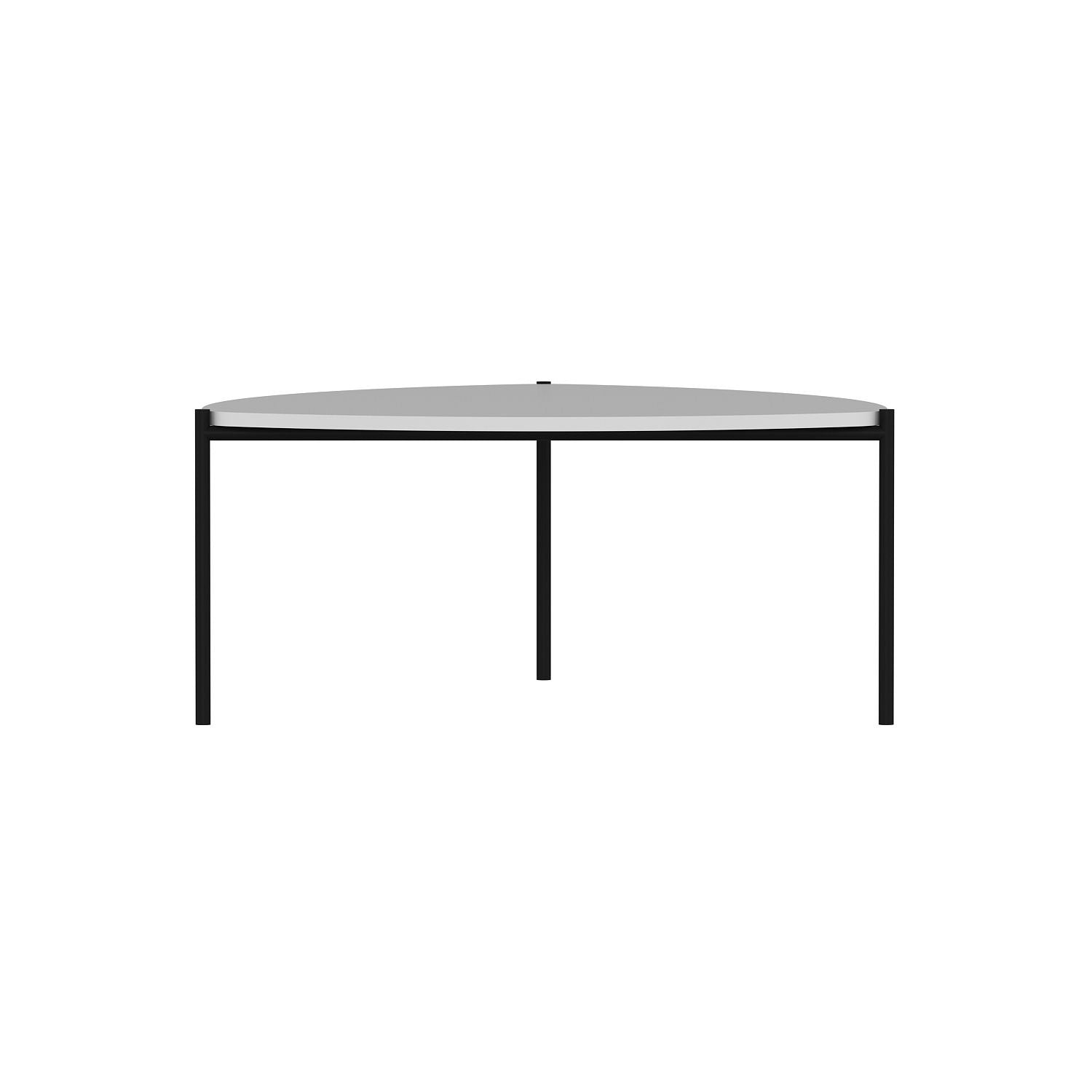 Lenny - White in Weiss präsentiert im Onlineshop von KAQTU Design AG. Beistelltisch ist von Hanah Home