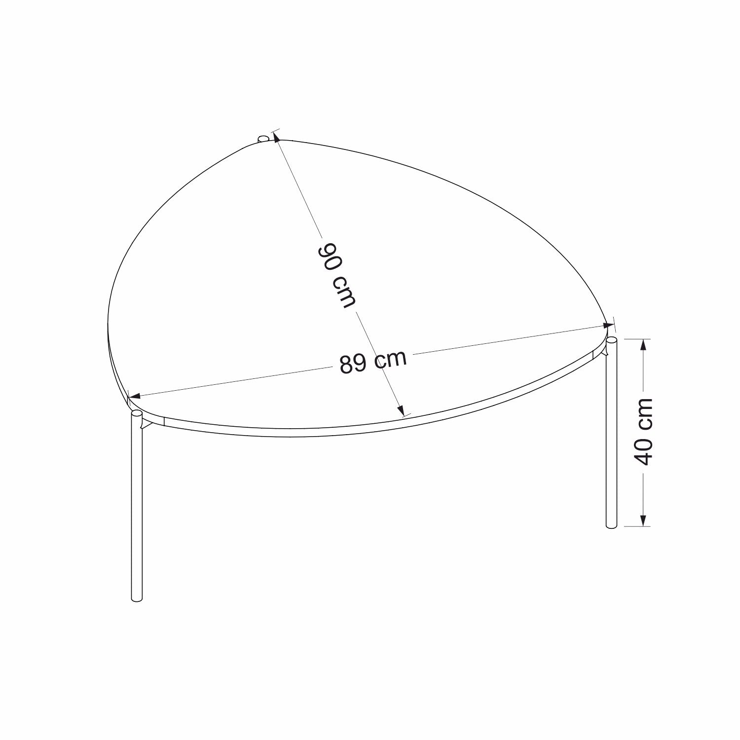 Lenny - Walnut in Walnuss präsentiert im Onlineshop von KAQTU Design AG. Beistelltisch ist von Hanah Home