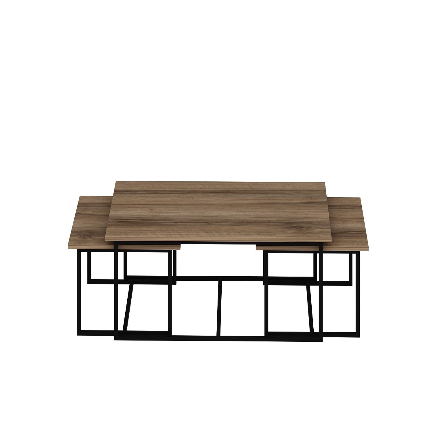 Levada - Walnut in Walnuss präsentiert im Onlineshop von KAQTU Design AG. Beistelltisch ist von Hanah Home
