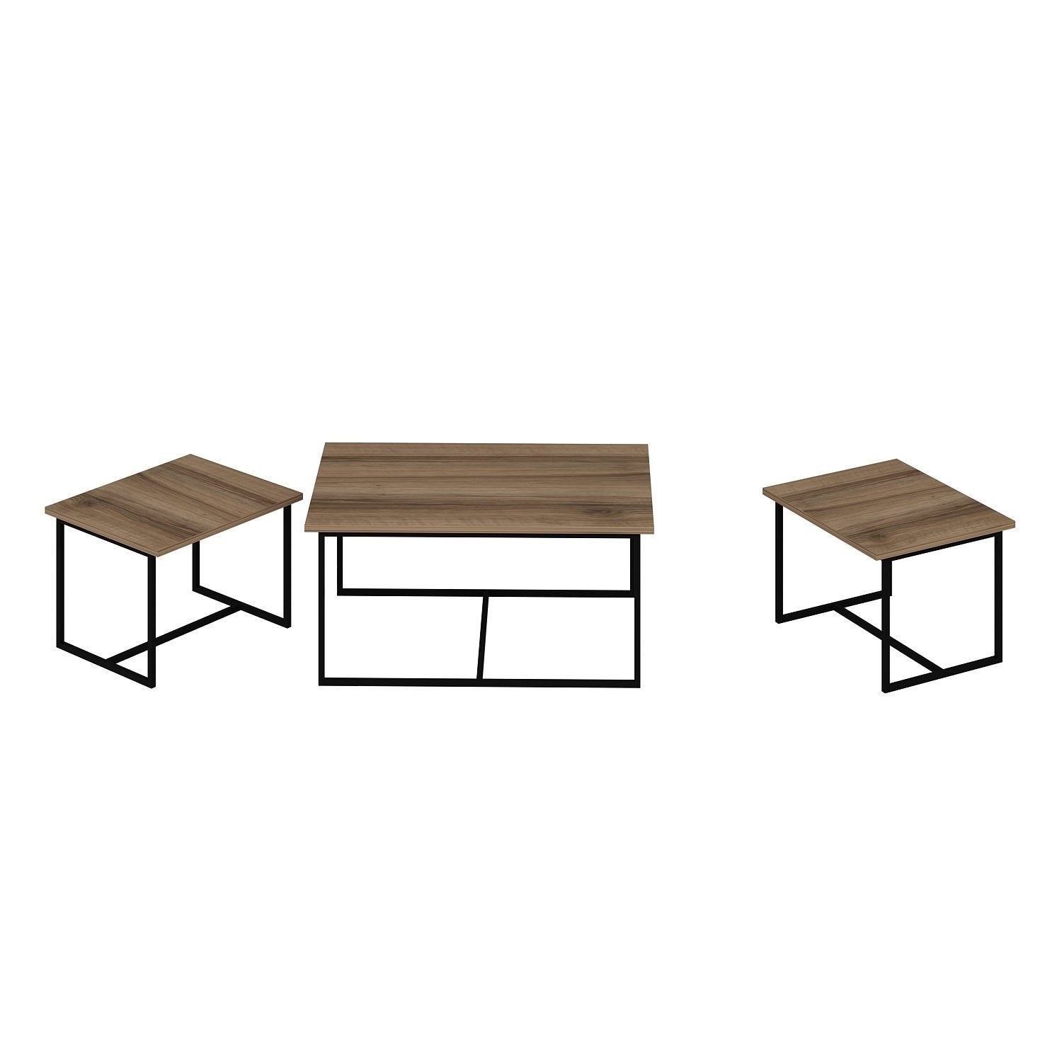 Levada - Walnut in Walnuss präsentiert im Onlineshop von KAQTU Design AG. Beistelltisch ist von Hanah Home