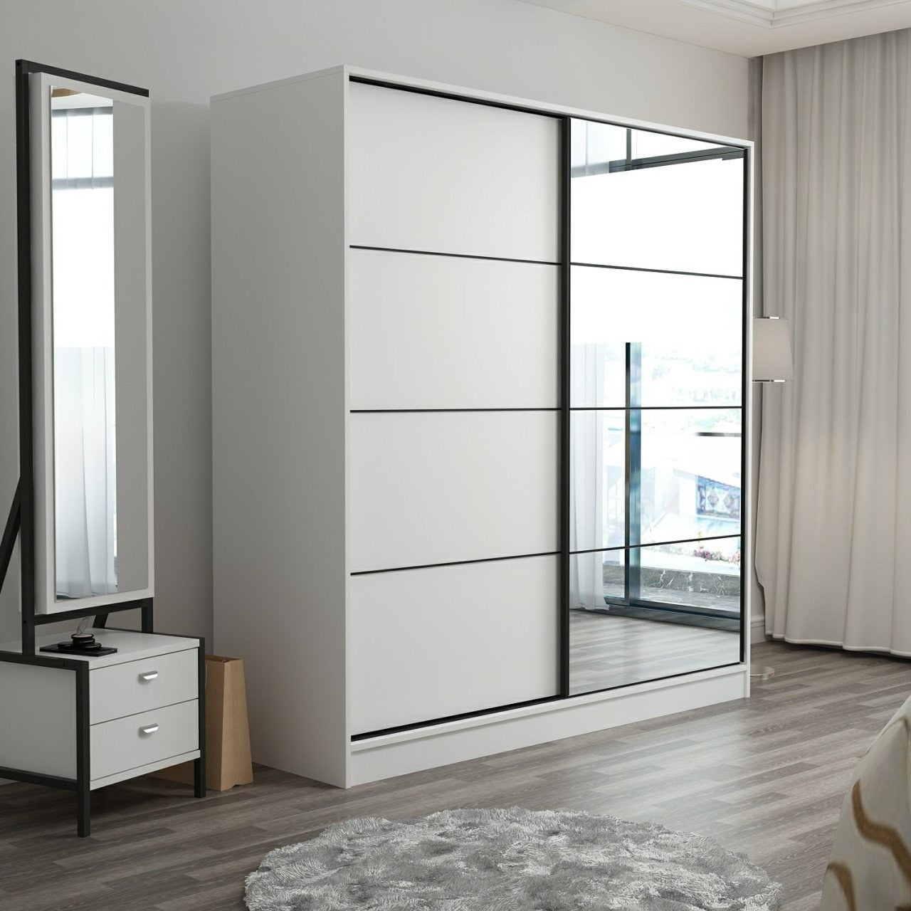 Kale - 3157 in Weiss präsentiert im Onlineshop von KAQTU Design AG. Garderobe ist von Hanah Home