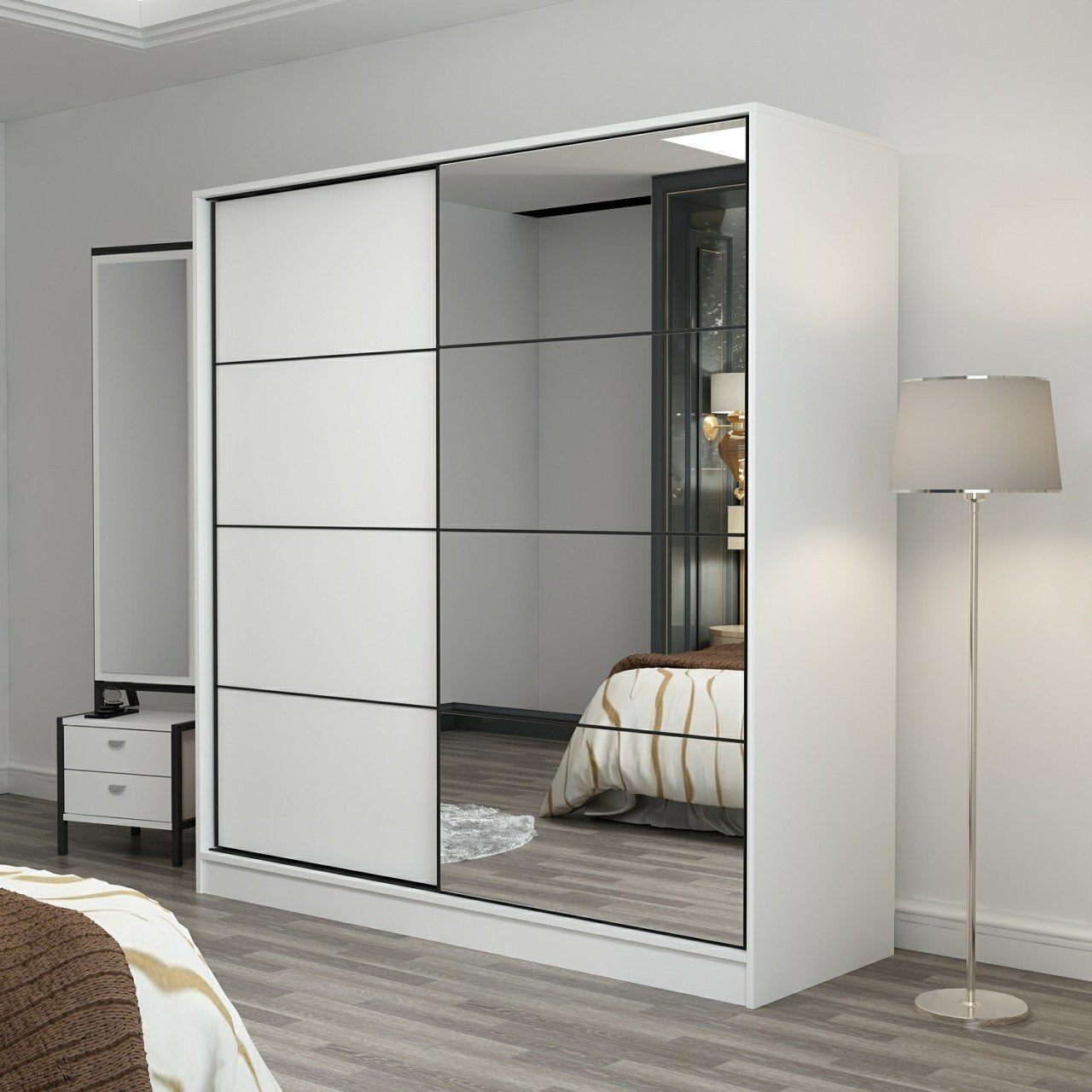 Kale - 3157 in Weiss präsentiert im Onlineshop von KAQTU Design AG. Garderobe ist von Hanah Home
