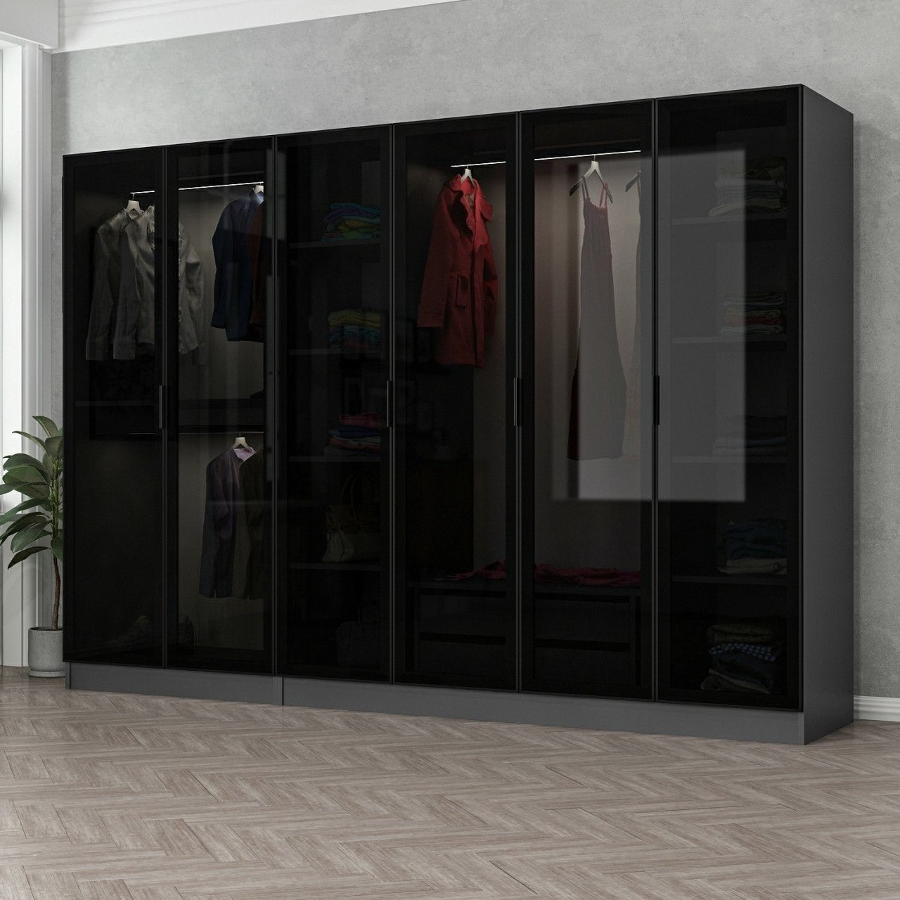 Kale - 6092 in Anthrazit Schwarz präsentiert im Onlineshop von KAQTU Design AG. Garderobe ist von Hanah Home