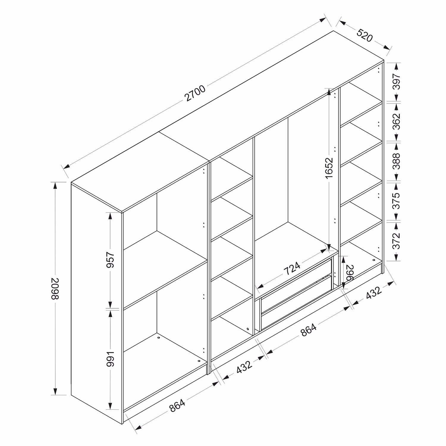 Kale - 6092 in Anthrazit Schwarz präsentiert im Onlineshop von KAQTU Design AG. Garderobe ist von Hanah Home