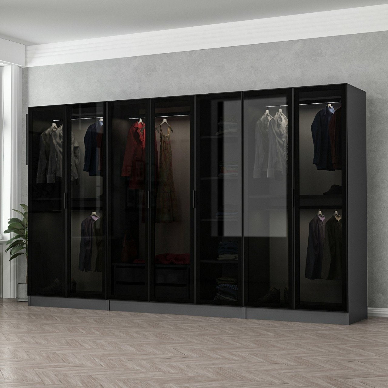 Kale - 6094 in Anthrazit Schwarz präsentiert im Onlineshop von KAQTU Design AG. Garderobe ist von Hanah Home