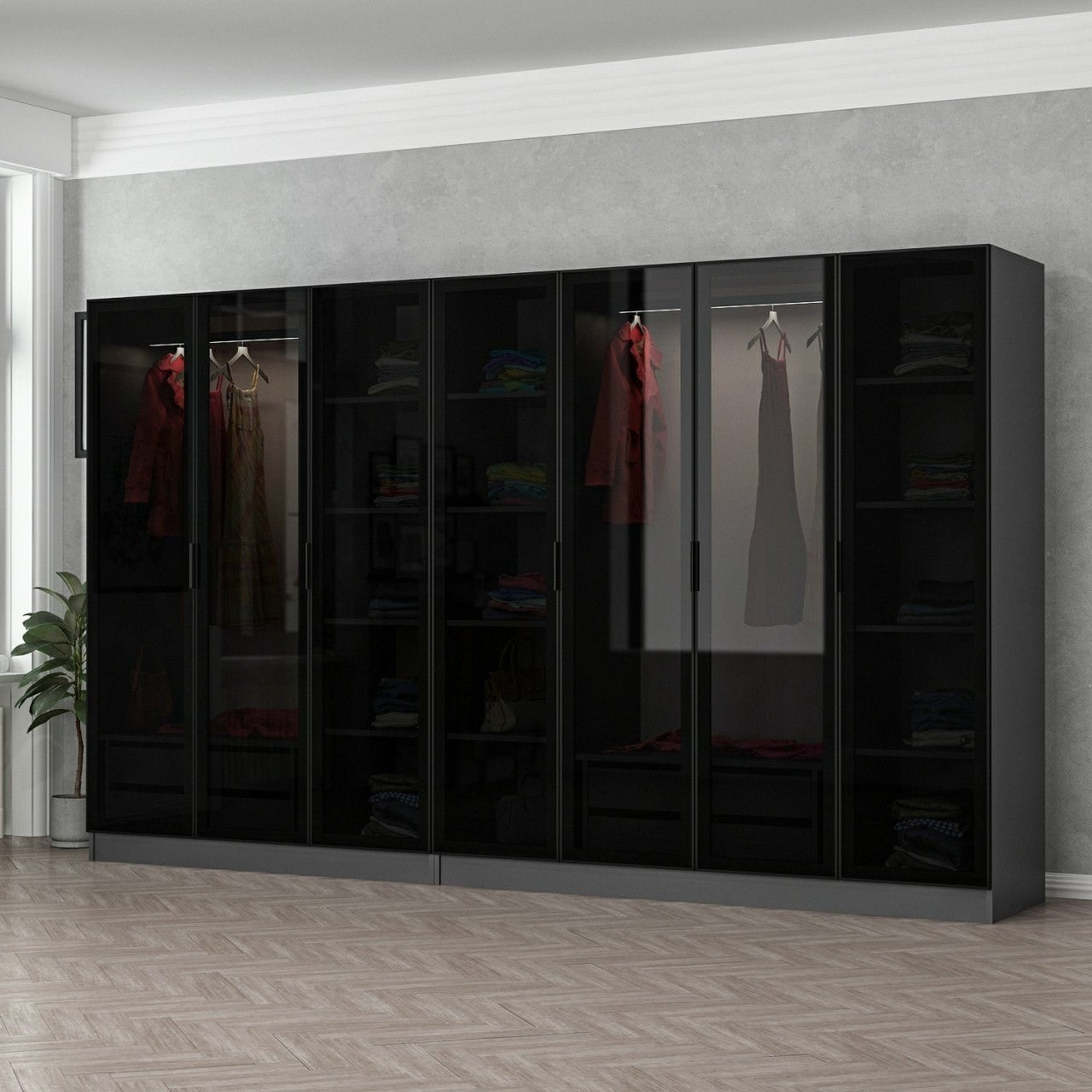 Kale - 6095 in Anthrazit Schwarz präsentiert im Onlineshop von KAQTU Design AG. Garderobe ist von Hanah Home