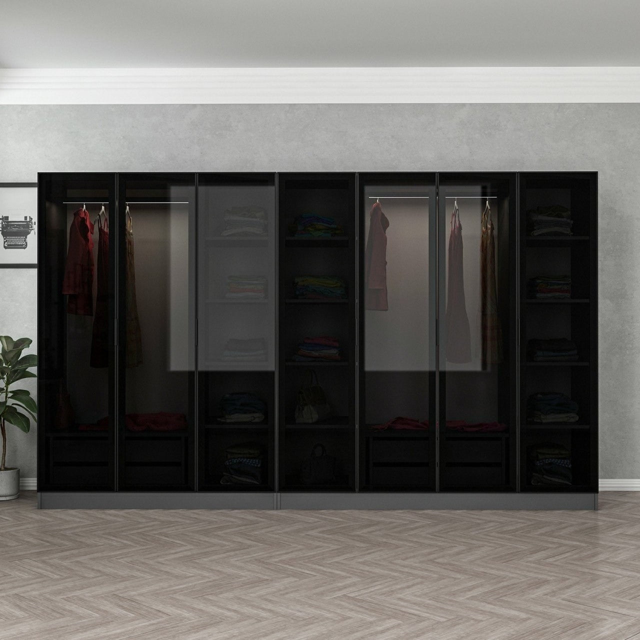 Kale - 6095 in Anthrazit Schwarz präsentiert im Onlineshop von KAQTU Design AG. Garderobe ist von Hanah Home