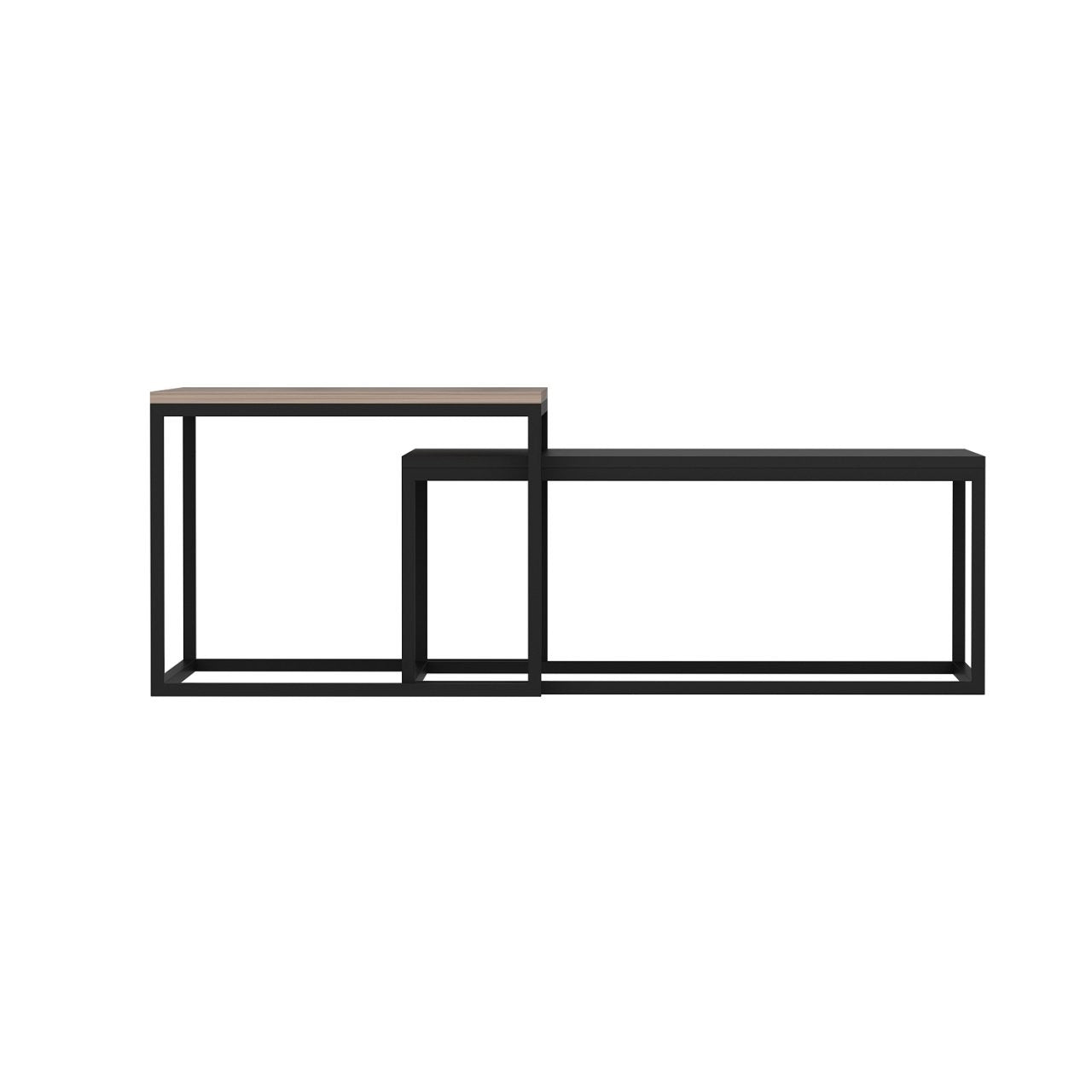 Leka - Black in Schwarz präsentiert im Onlineshop von KAQTU Design AG. Beistelltisch ist von Hanah Home