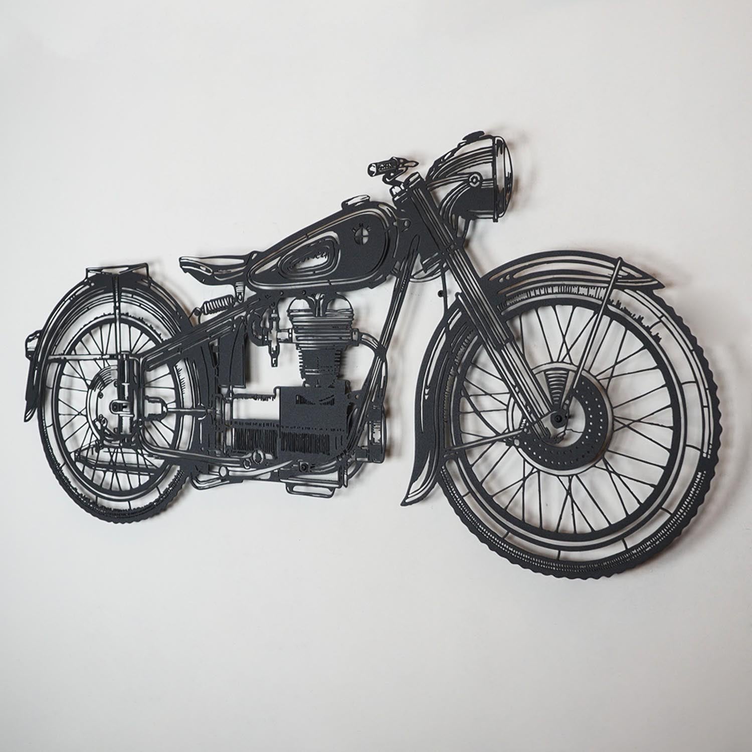 Cafe Racer - APT222LS in Schwarz präsentiert im Onlineshop von KAQTU Design AG. Wanddeko ist von Wallity