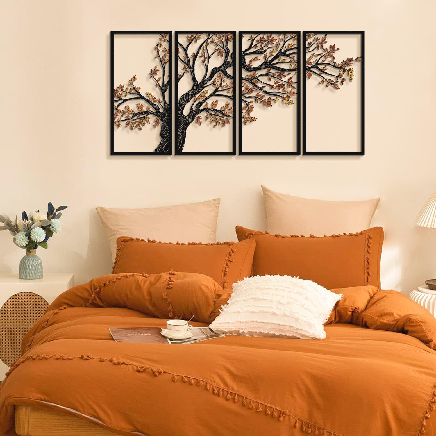 Autumn Vibes Set of 4- APT740 S in Schwarz präsentiert im Onlineshop von KAQTU Design AG. Wanddeko ist von Wallity