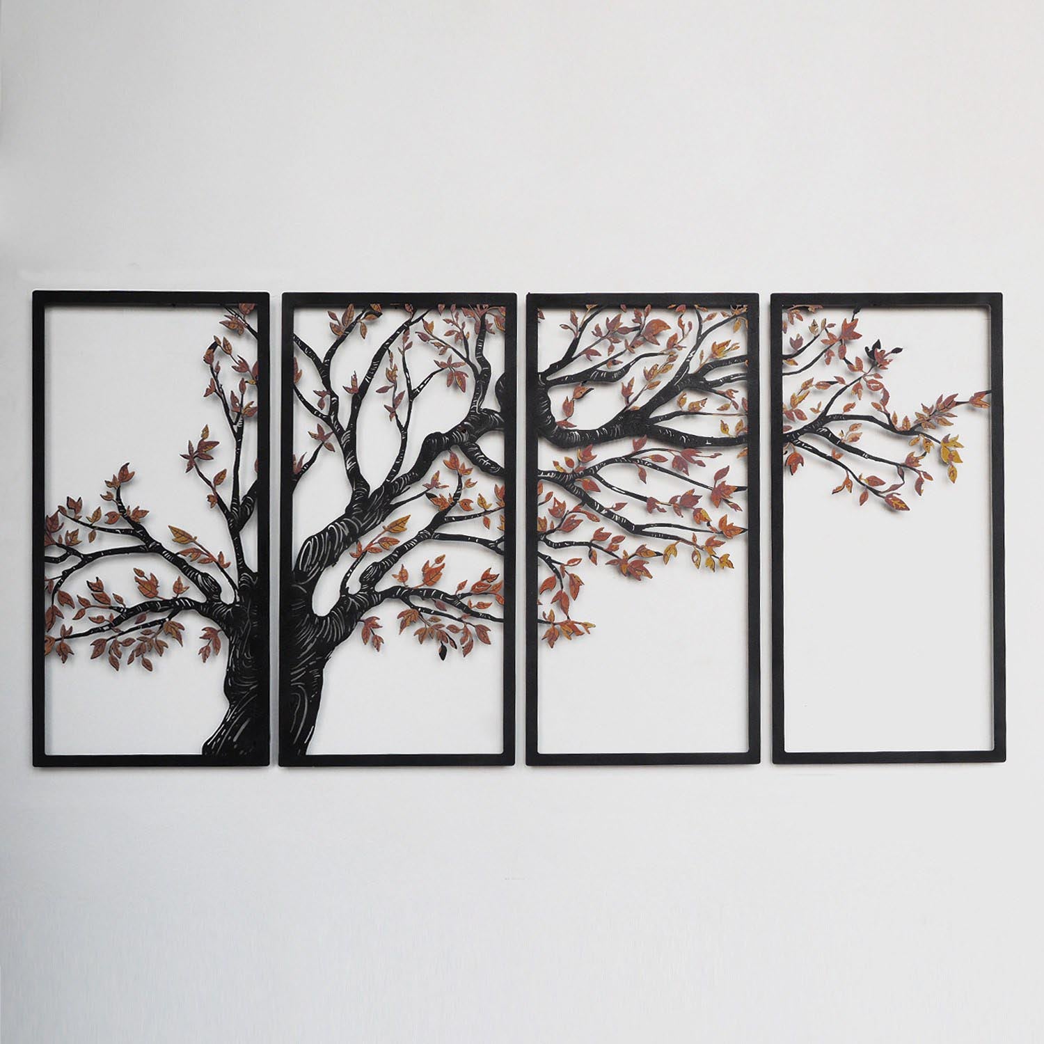 Autumn Vibes Set of 4- APT740 S in Schwarz präsentiert im Onlineshop von KAQTU Design AG. Wanddeko ist von Wallity