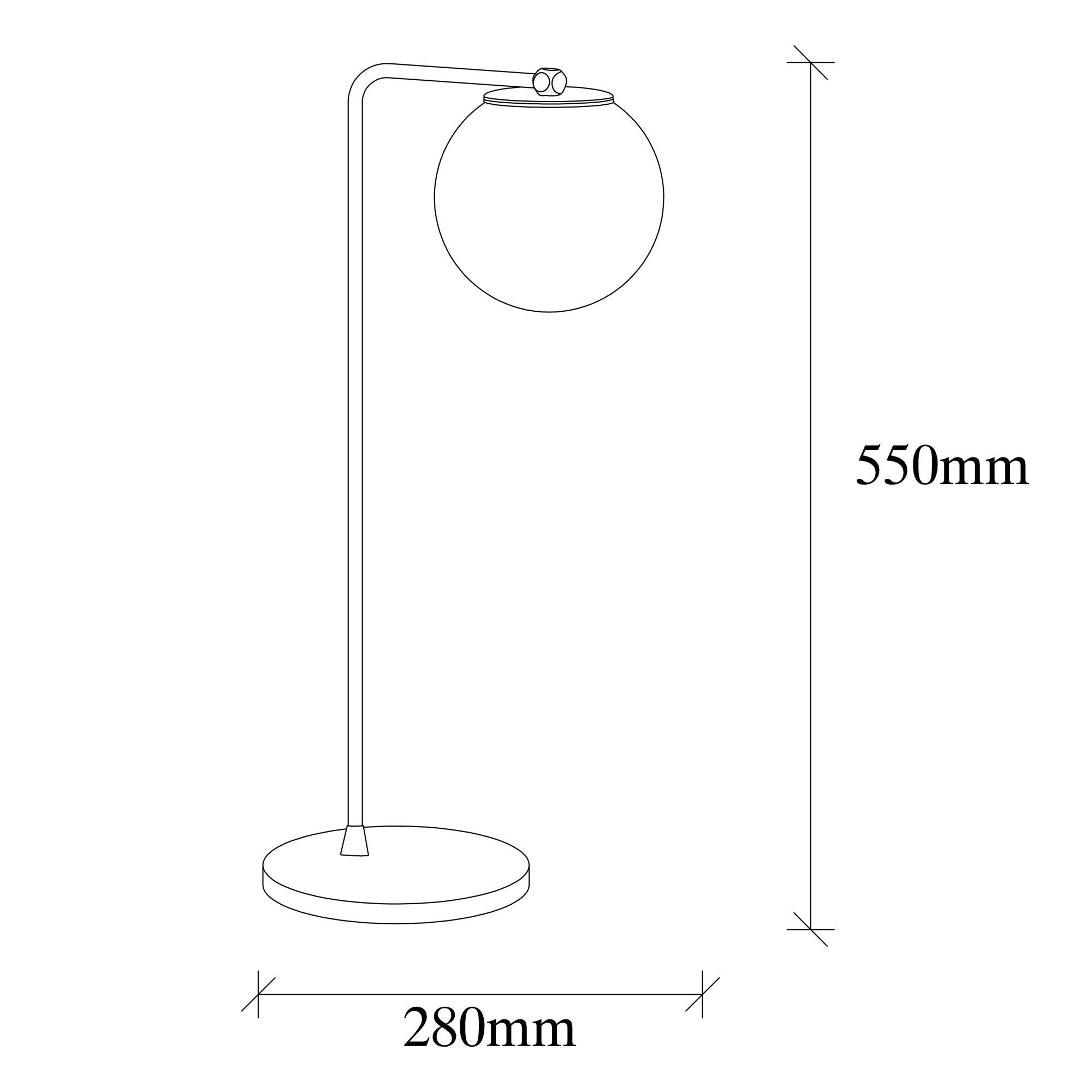 Daisy - 146-ML in Kupfer präsentiert im Onlineshop von KAQTU Design AG. Tischleuchte ist von Opviq