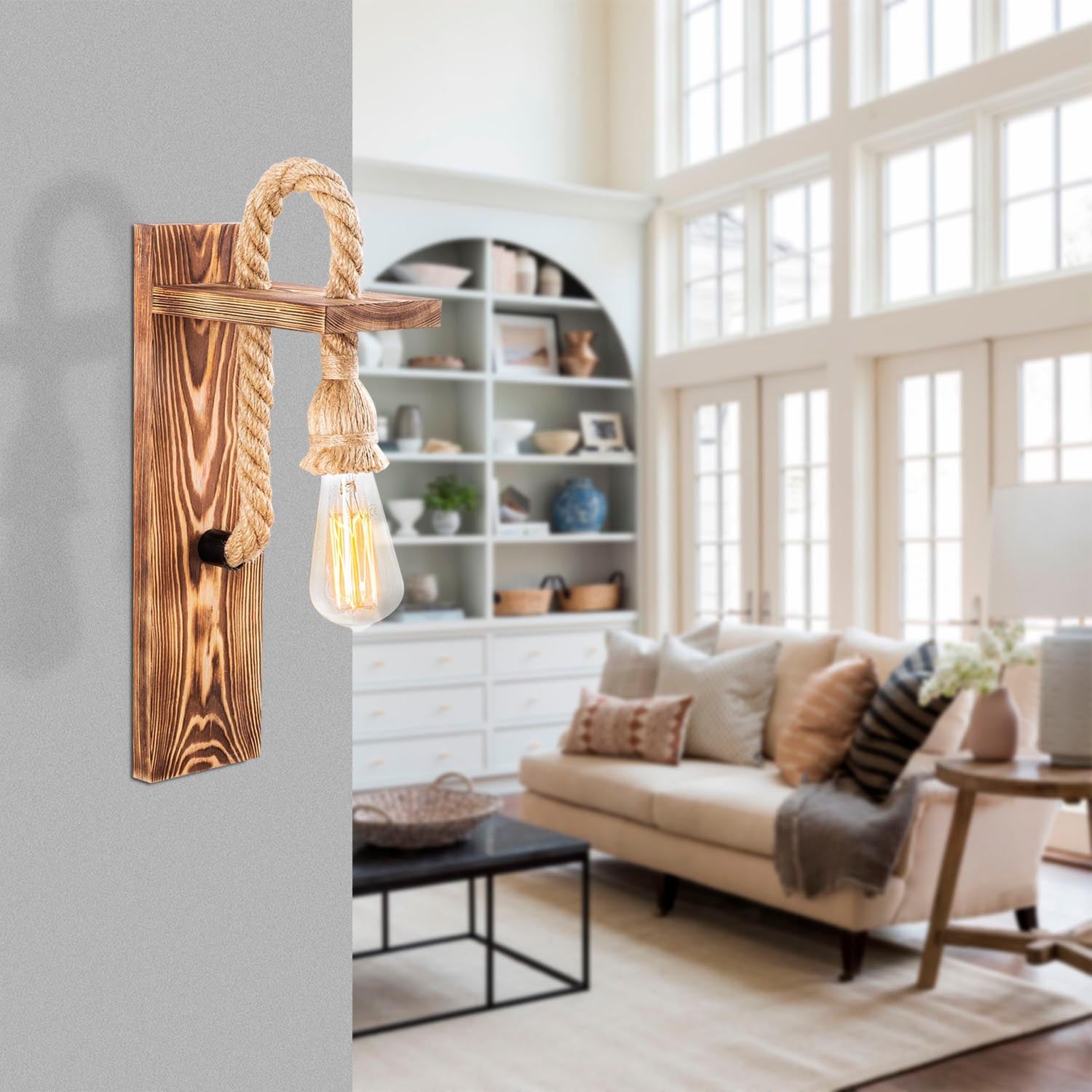 Erebos - 118-A in Holz präsentiert im Onlineshop von KAQTU Design AG. Wandleuchte ist von Opviq