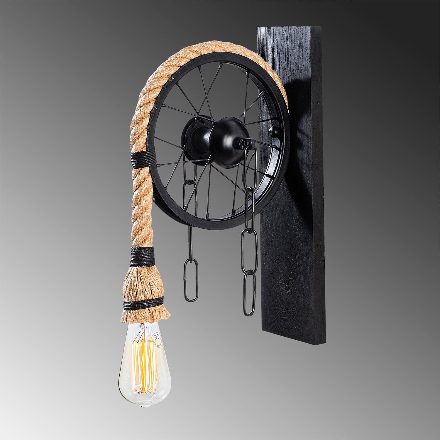 Erebos - 123-A in Schwarz präsentiert im Onlineshop von KAQTU Design AG. Wandleuchte ist von Opviq