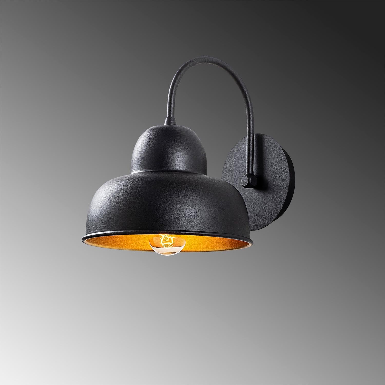 Berceste - 180BLACK-A in Schwarz präsentiert im Onlineshop von KAQTU Design AG. Wandleuchte ist von Opviq