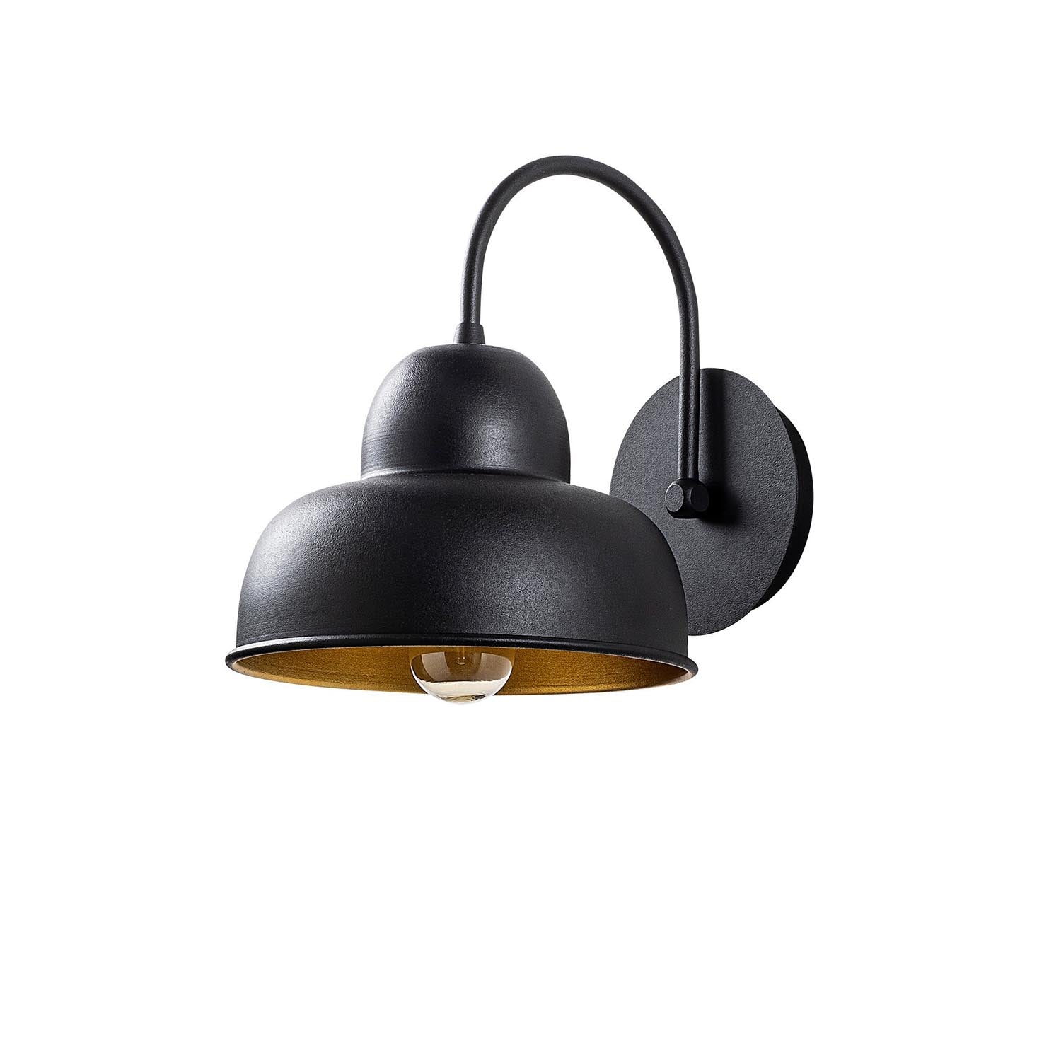 Berceste - 180BLACK-A in Schwarz präsentiert im Onlineshop von KAQTU Design AG. Wandleuchte ist von Opviq
