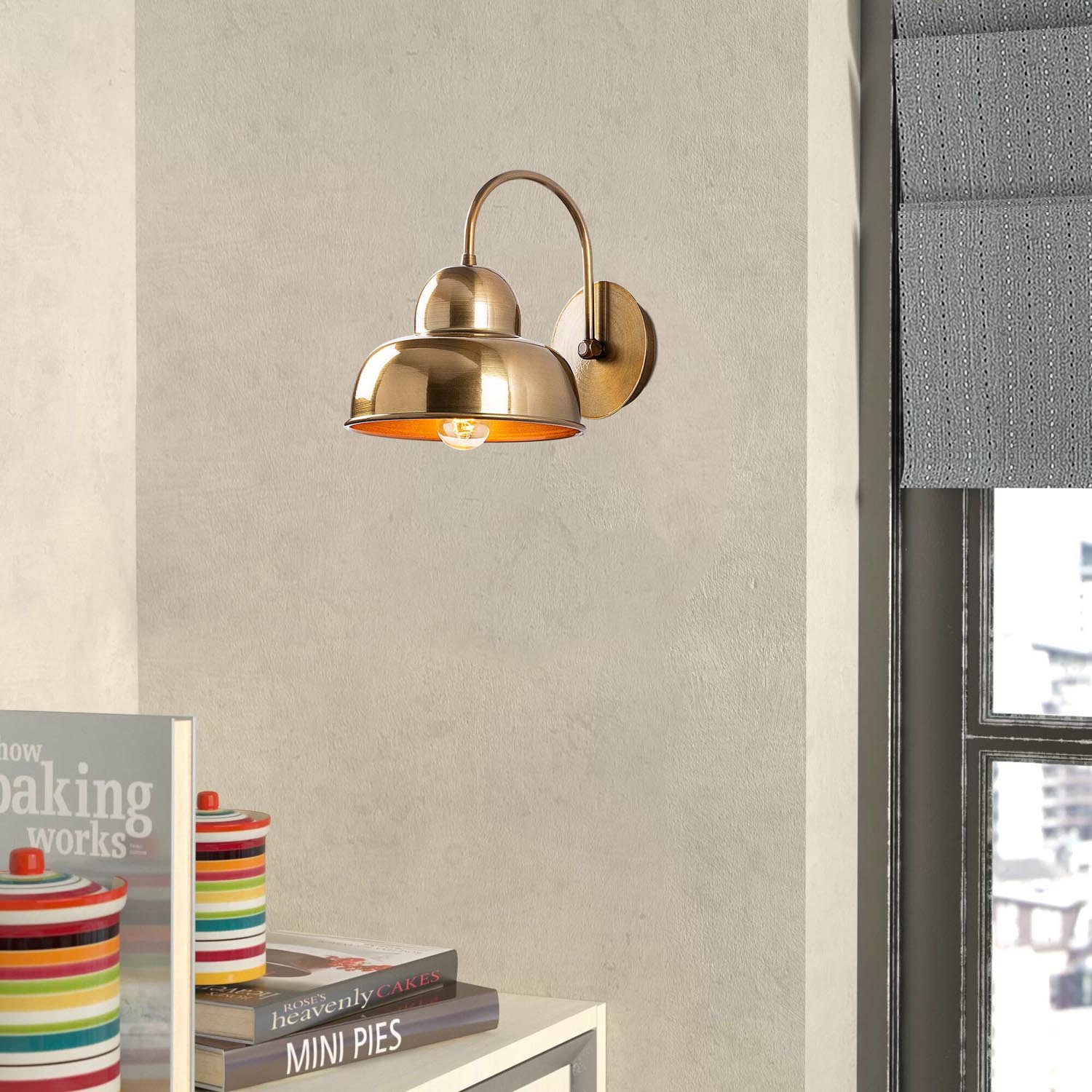 Berceste - 180VINTAGE-A in Gold präsentiert im Onlineshop von KAQTU Design AG. Wandleuchte ist von Opviq