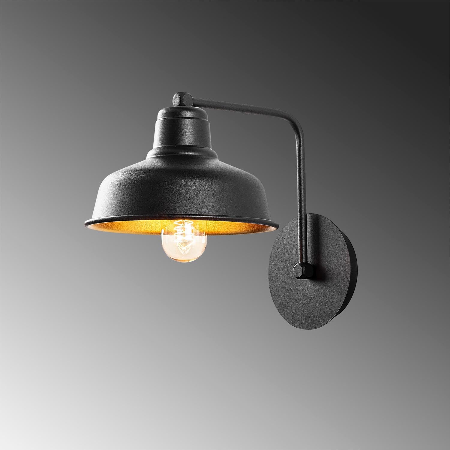Berceste - 181BLACK-A in Schwarz präsentiert im Onlineshop von KAQTU Design AG. Wandleuchte ist von Opviq