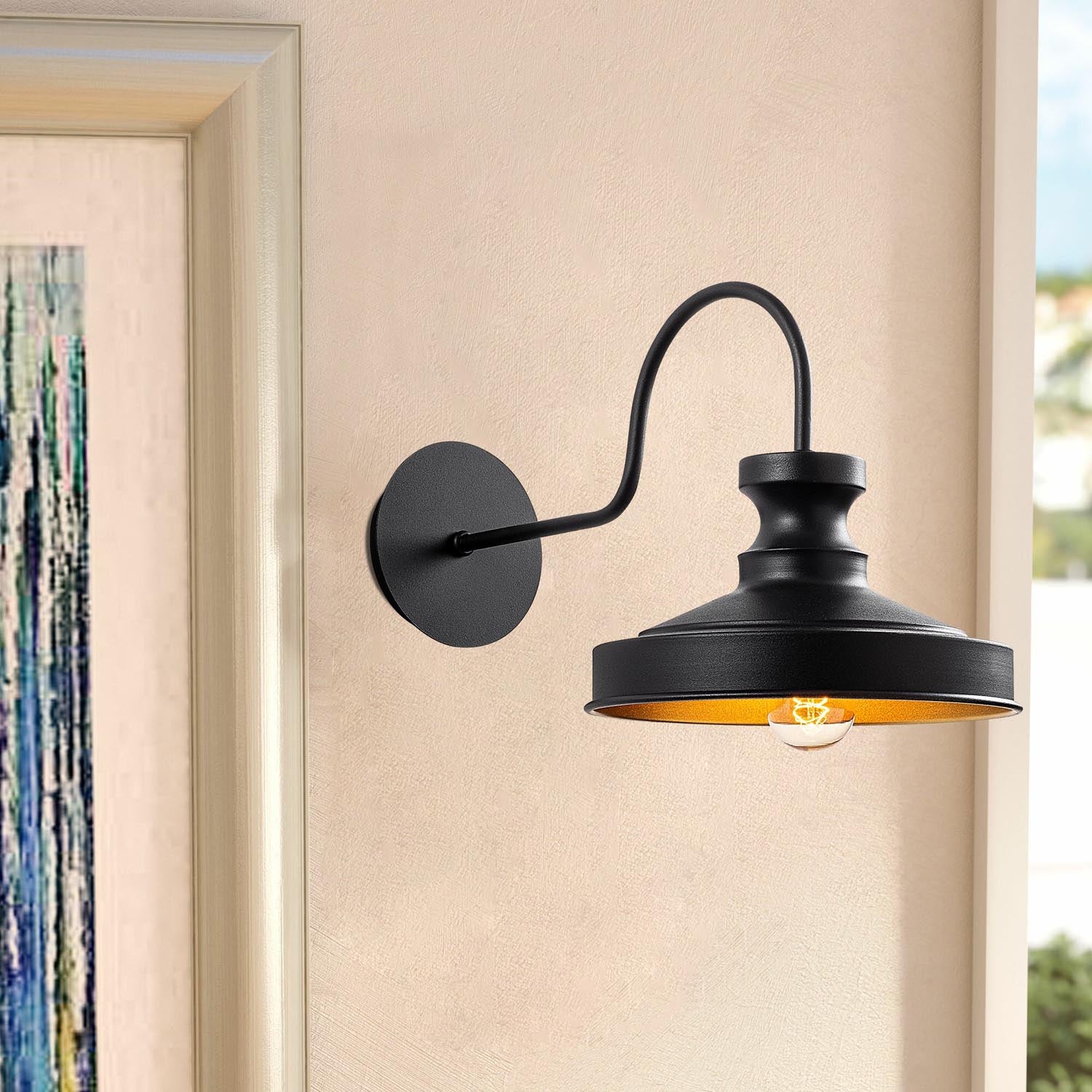 Berceste - 182BLACK-A in Schwarz präsentiert im Onlineshop von KAQTU Design AG. Wandleuchte ist von Opviq