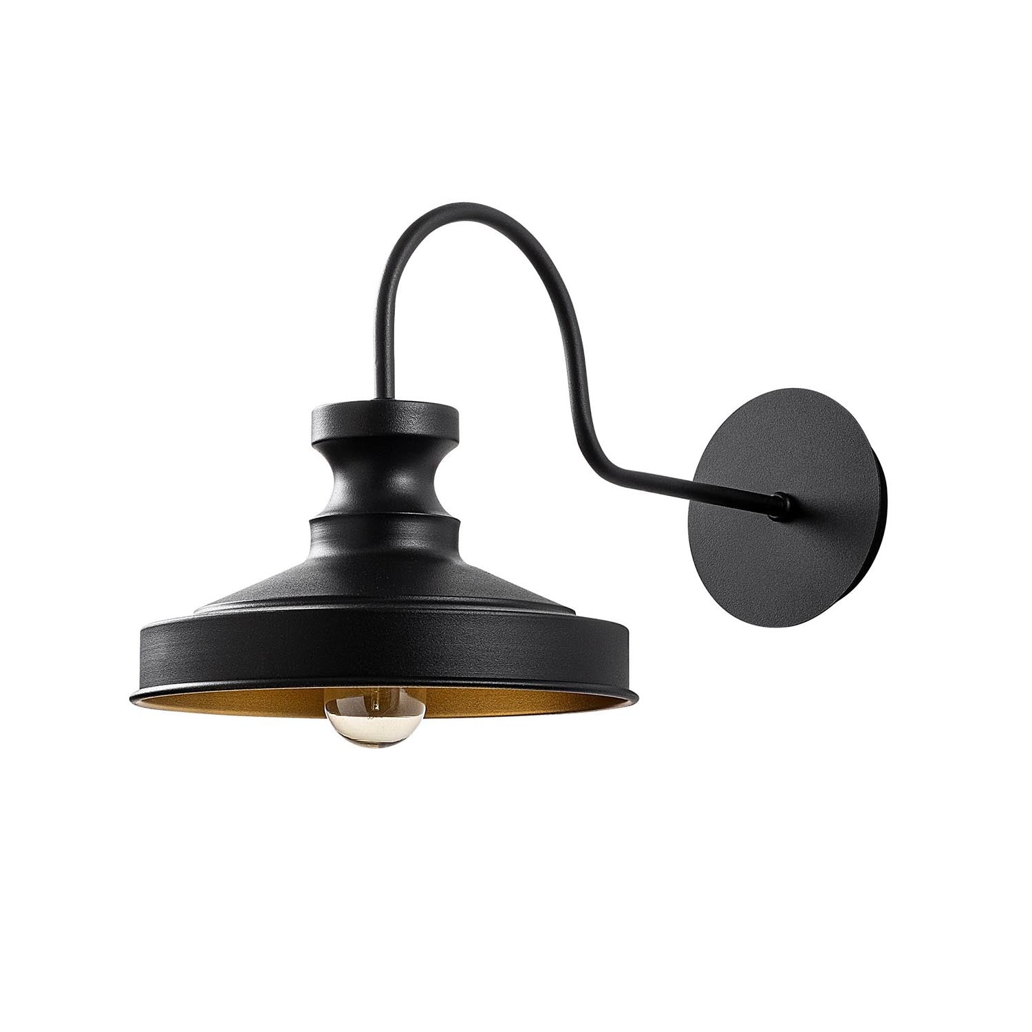 Berceste - 182BLACK-A in Schwarz präsentiert im Onlineshop von KAQTU Design AG. Wandleuchte ist von Opviq