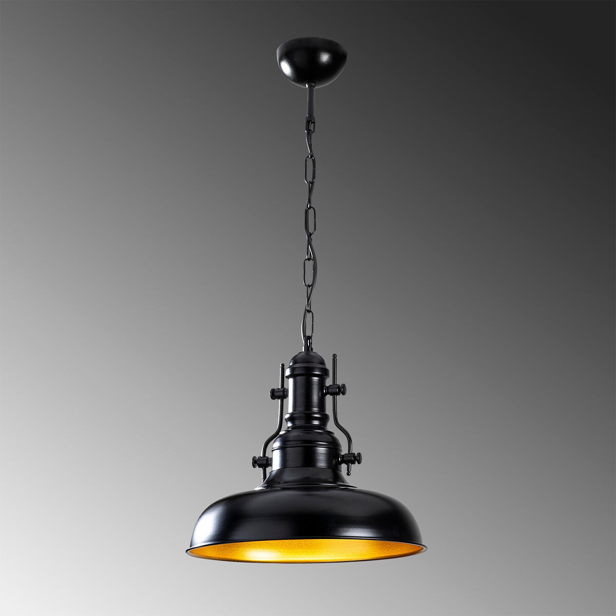 Berceste Pendellampe - Schwarz in Schwarz präsentiert im Onlineshop von KAQTU Design AG. Pendelleuchte ist von Opviq