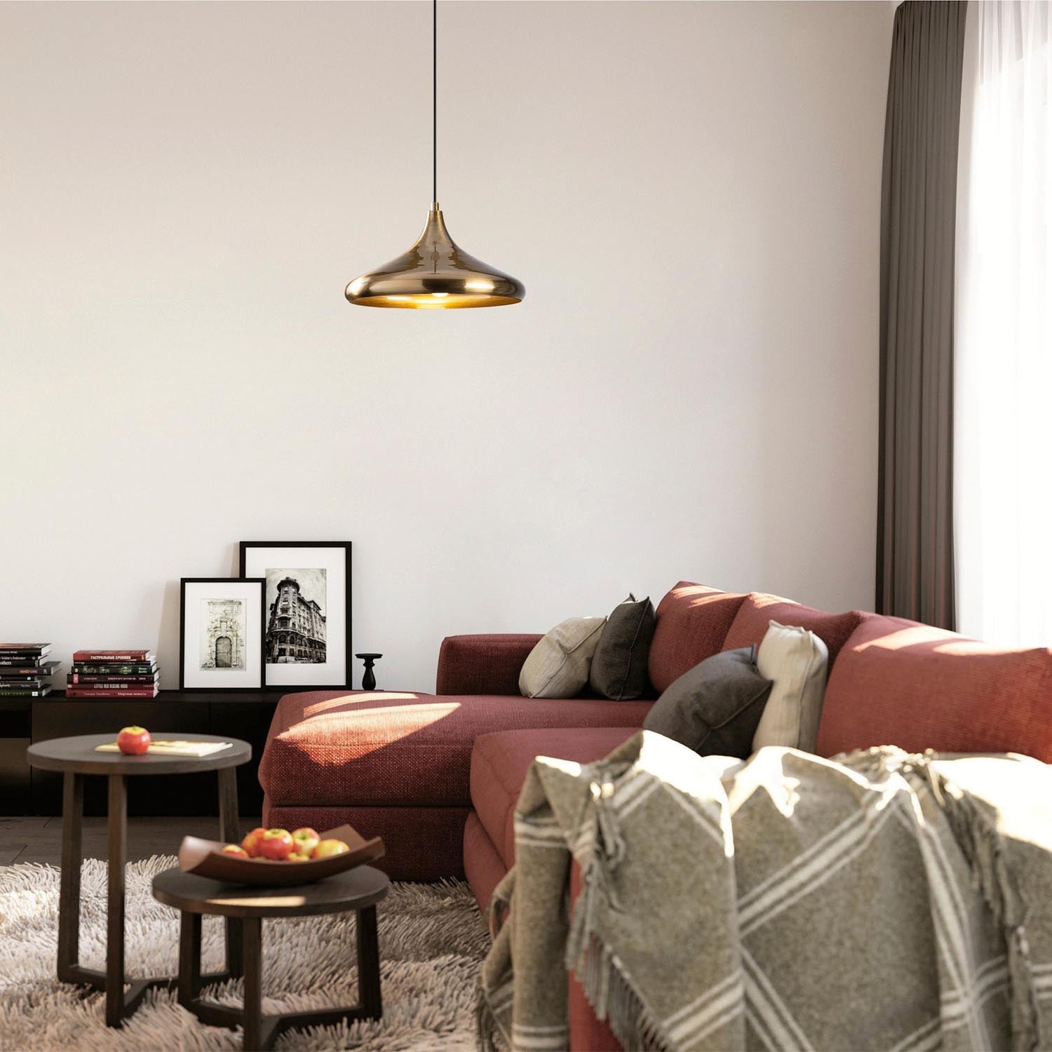Berceste - 208-S in Gold präsentiert im Onlineshop von KAQTU Design AG. Pendelleuchte ist von Opviq