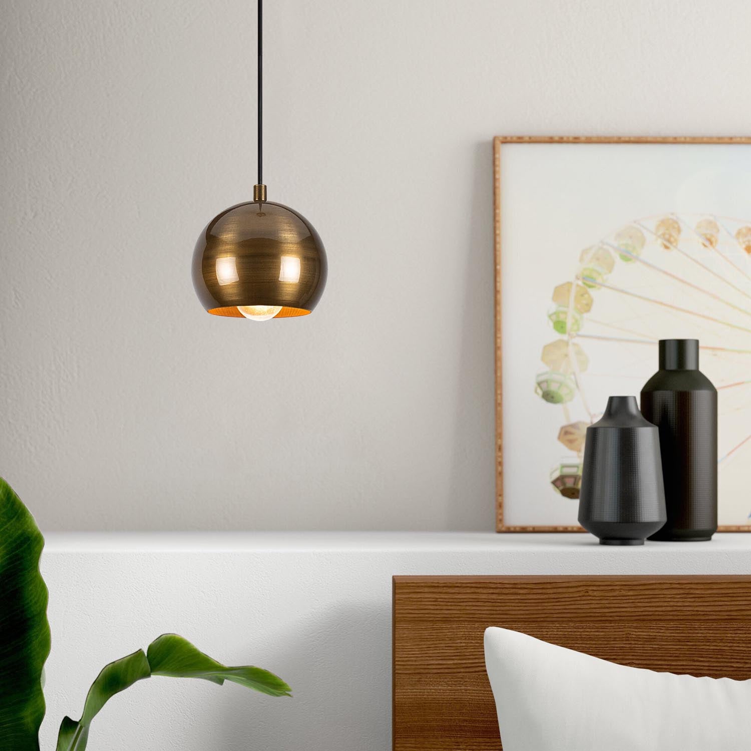 Berceste - 242-S in Gold präsentiert im Onlineshop von KAQTU Design AG. Pendelleuchte ist von Opviq